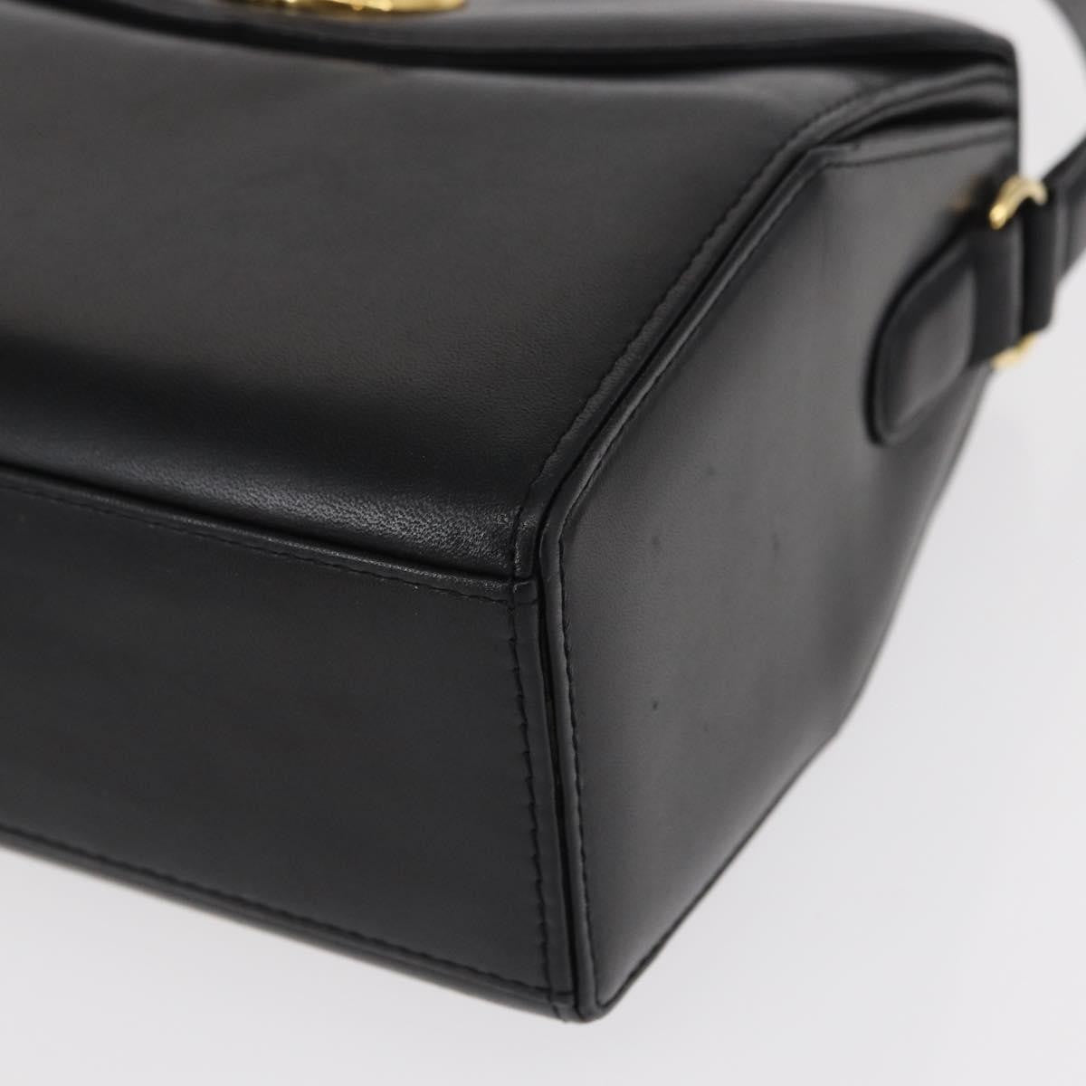 Givenchy Vintage 4G Leather Black Leather Handbag (Pre-Owned)