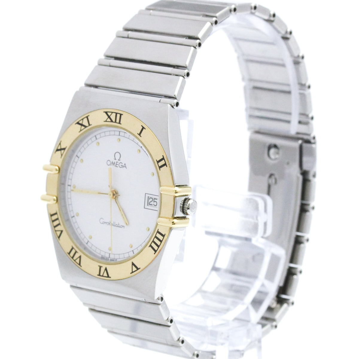 Omega Constellation Quartz Stainless Steel And Yellow Gold Watch (Pre-Owned)