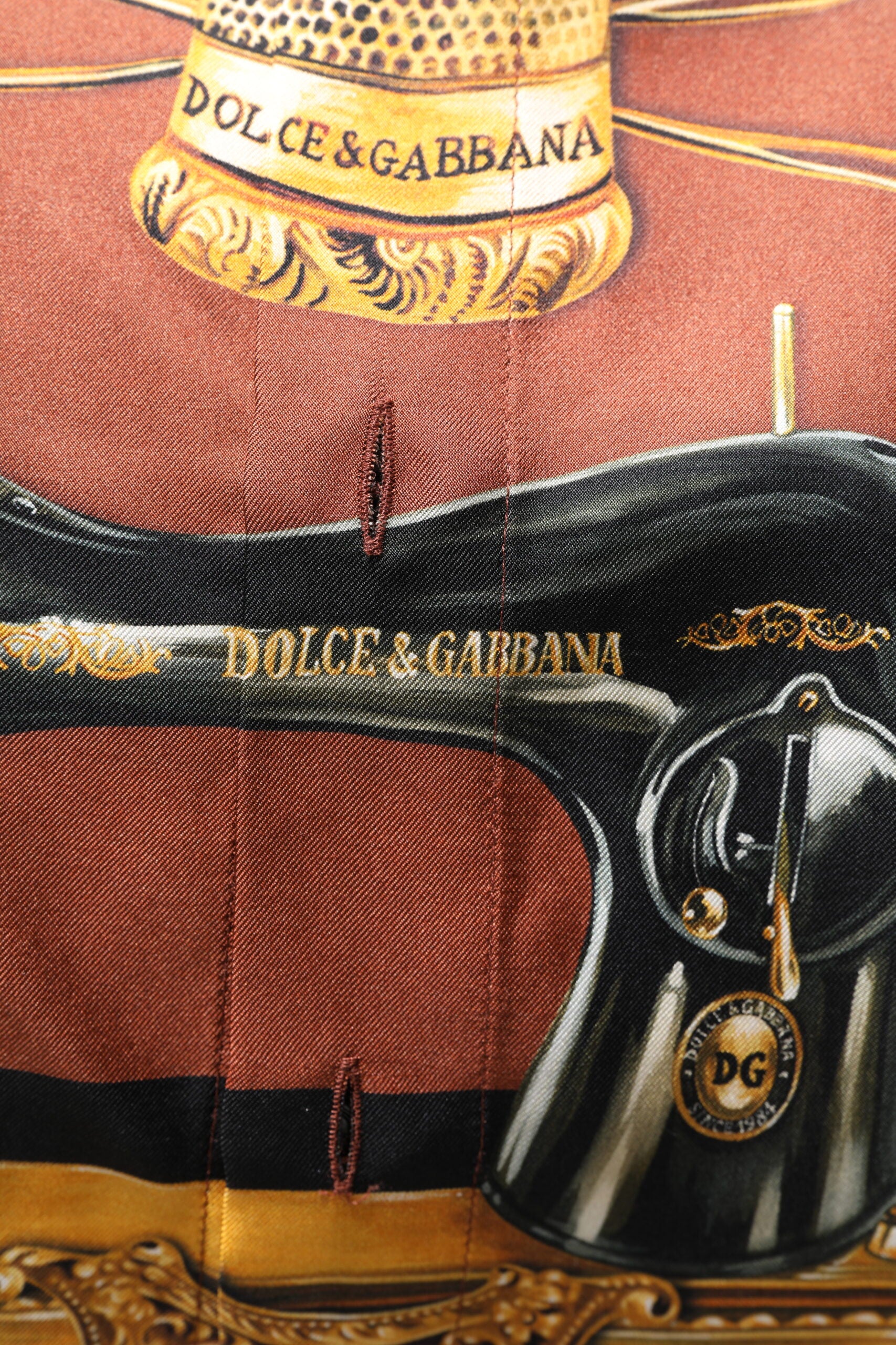 Dolce & Gabbana Multicolor Tailor Print Silk Casual Men's Shirt
