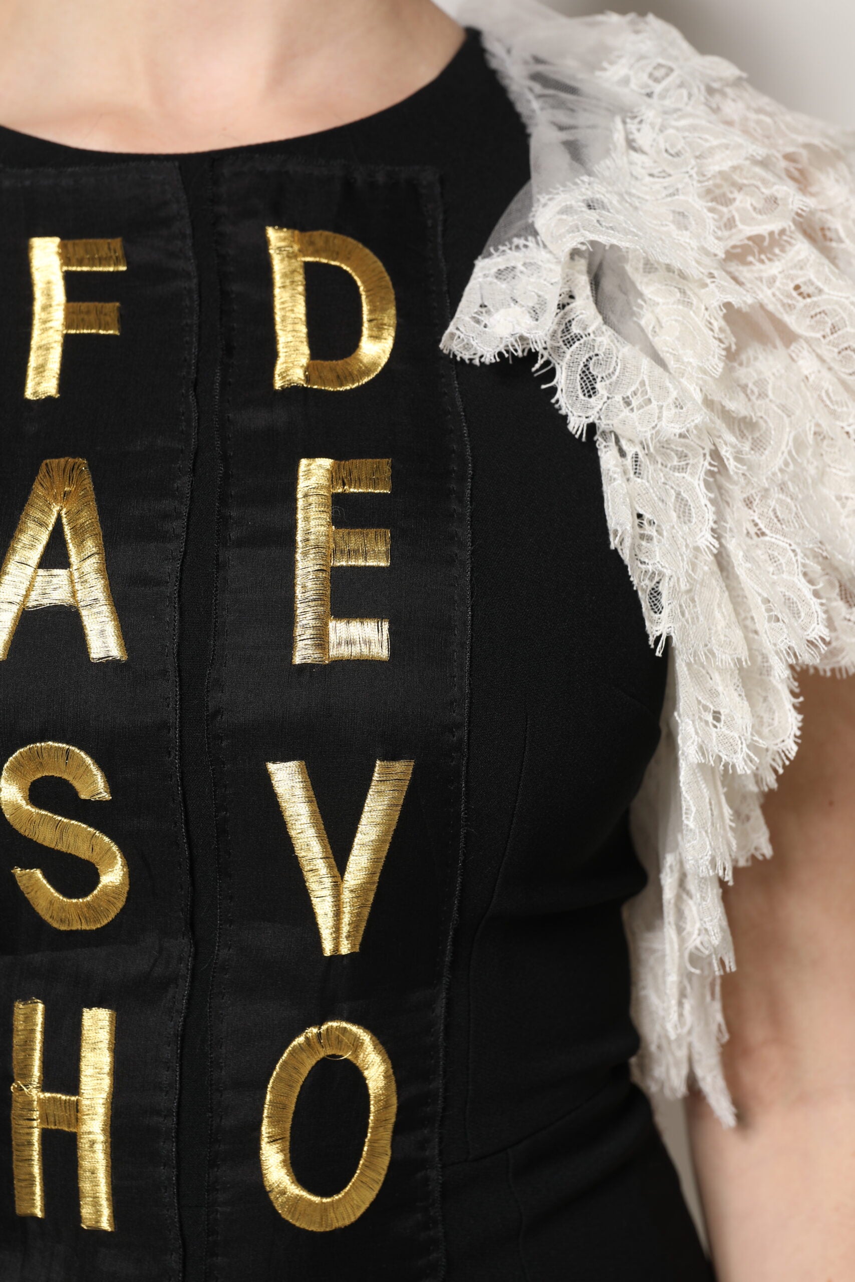 Dolce & Gabbana Black Fashion Devotion Embellish Mini Women's Dress