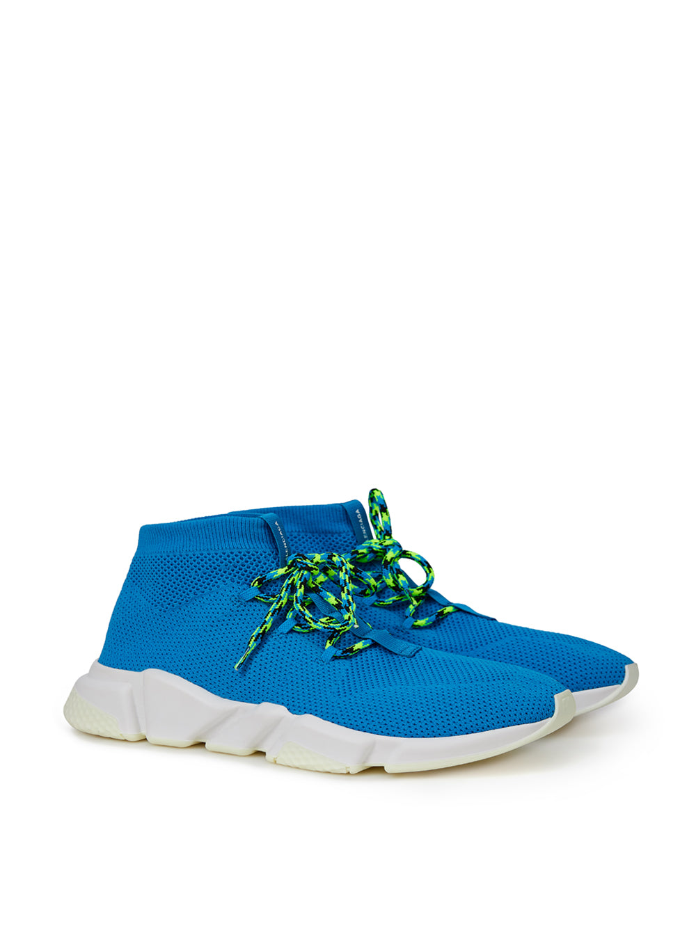 Balenciaga Blue Cotton Athletic Men's Sneakers