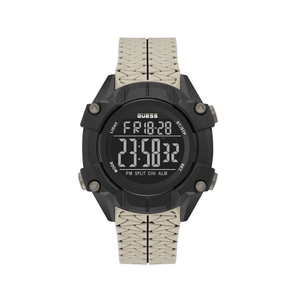 Guess Beige Synthetic Men's Watch