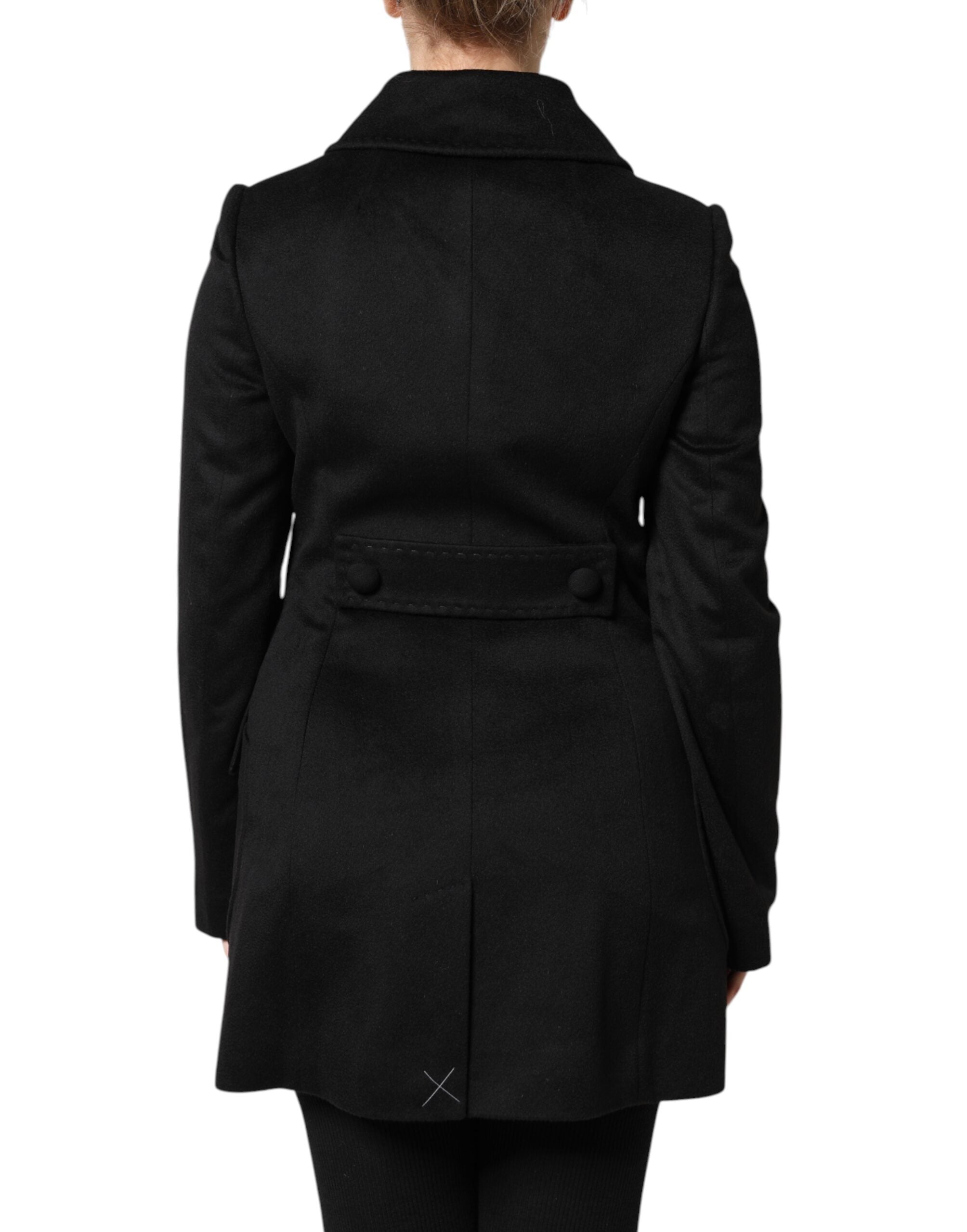 Dolce & Gabbana Black Wool Sartoria Italiano Blazer Women's Jacket