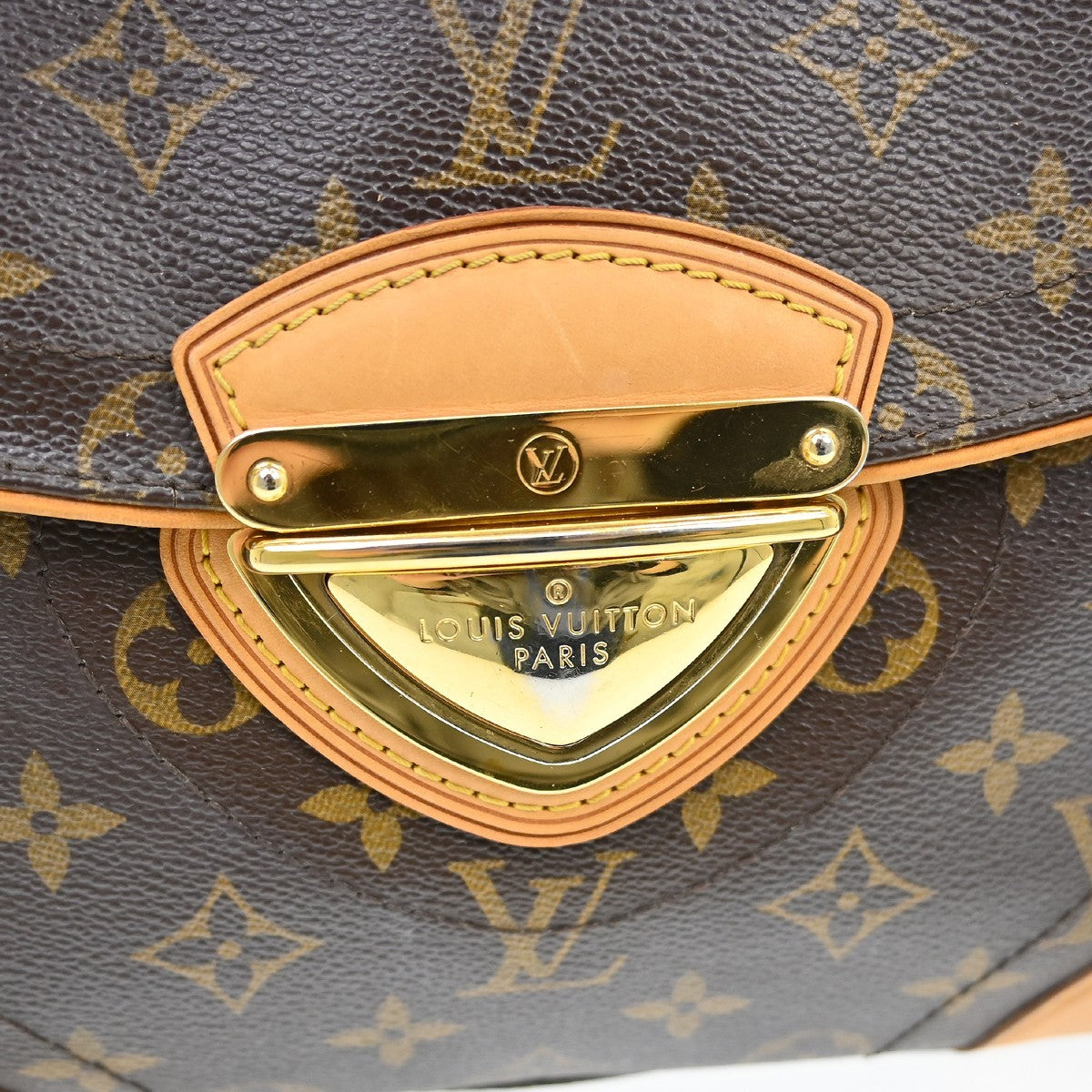 Louis Vuitton Beverly Monogram Canvas Brown Canvas Handbag (Pre-Owned)