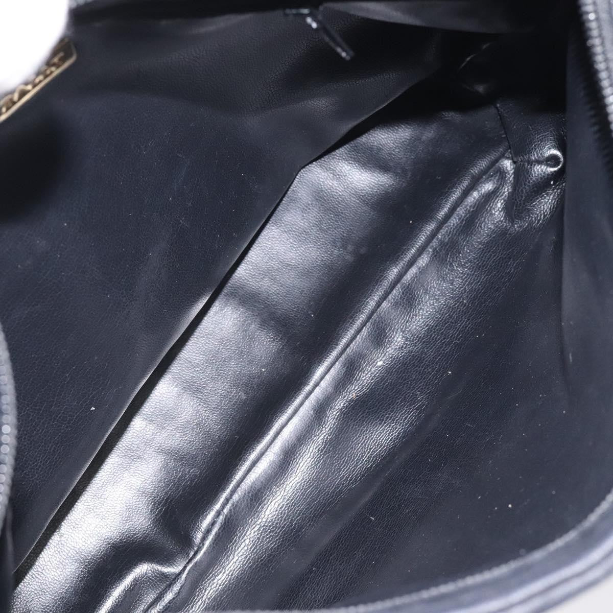 Bally Vintage Quilted Leather Black Leather Shoulder Bag Bag (Pre-Owned)