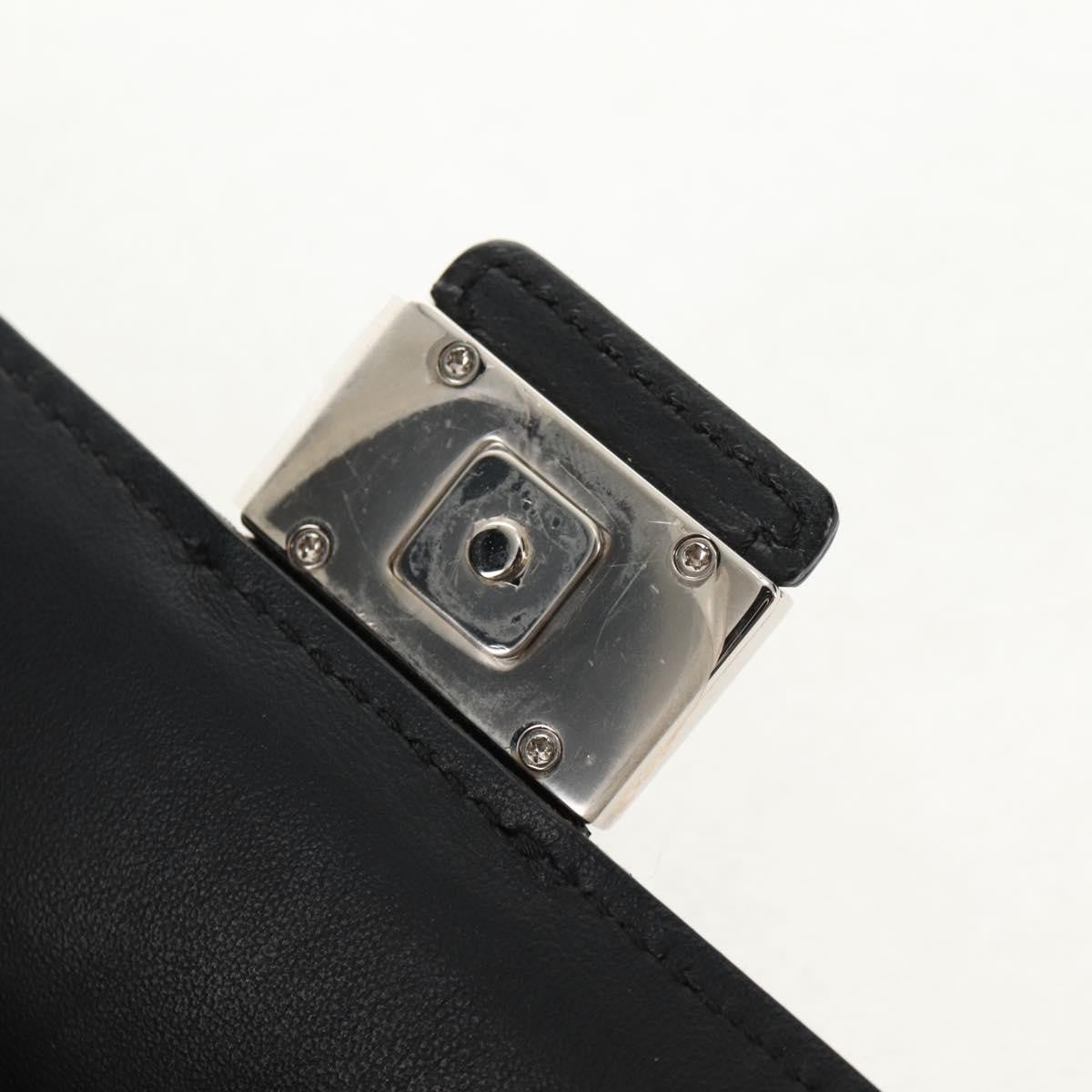 Fendi Baguette Convertible Belt Zucca Canvas Black Canvas Bag (Pre-Owned)