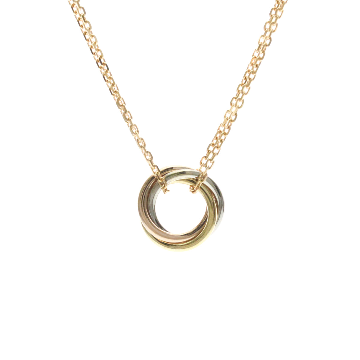 Cartier Trinity Choker 18K Tricolor Gold Gold Gold Necklace Jewelry (Pre-Owned)