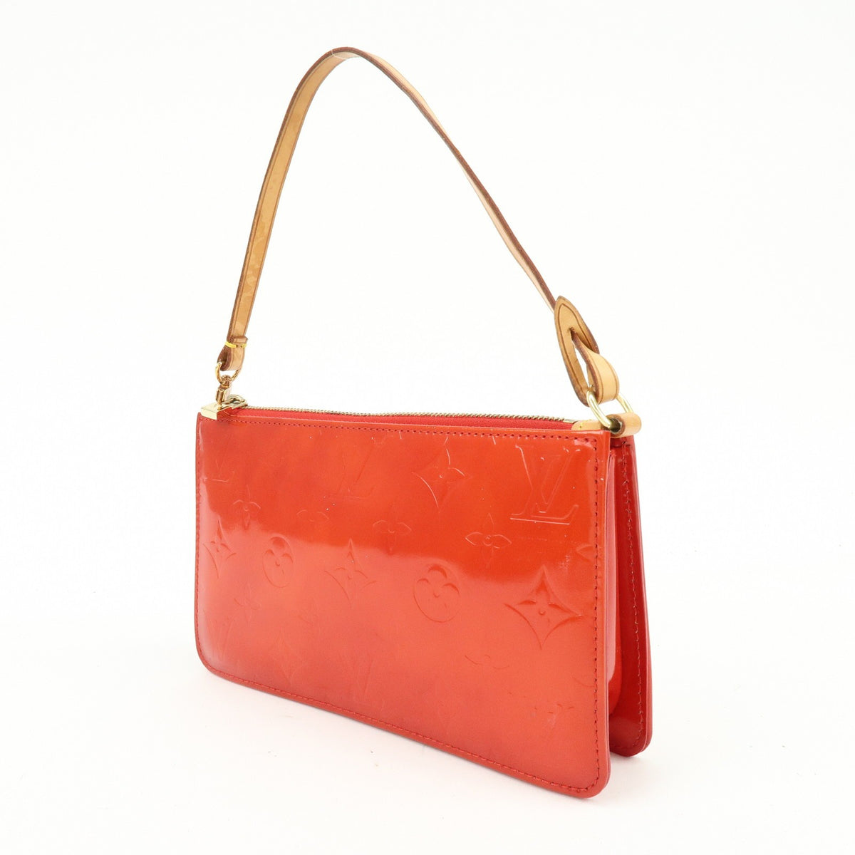 Louis Vuitton Lexington Pochette Monogram Vernis Red Patent_Leather Clutche & Pouche Bag (Pre-Owned)