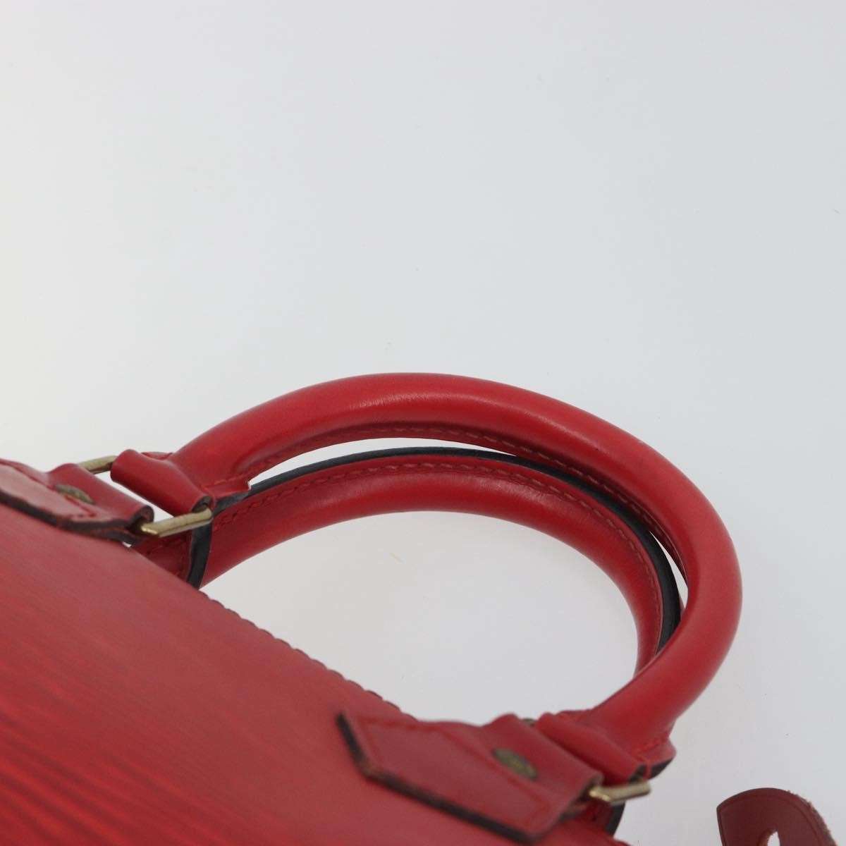 Louis Vuitton Speedy Epi Leather Red Leather Handbag (Pre-Owned)