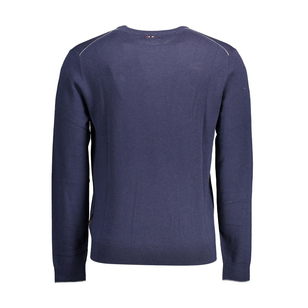 Napapijri Blue Wool Men Men's Sweater