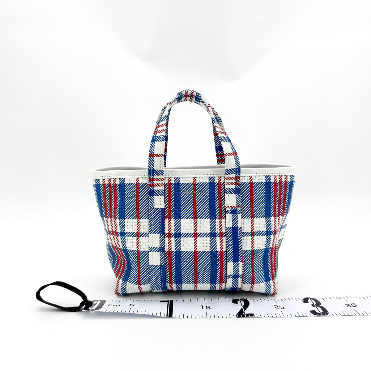 Balenciaga Cabas Tote Canvas And Leather White Leather Shoulder Bag Bag (Pre-Owned)