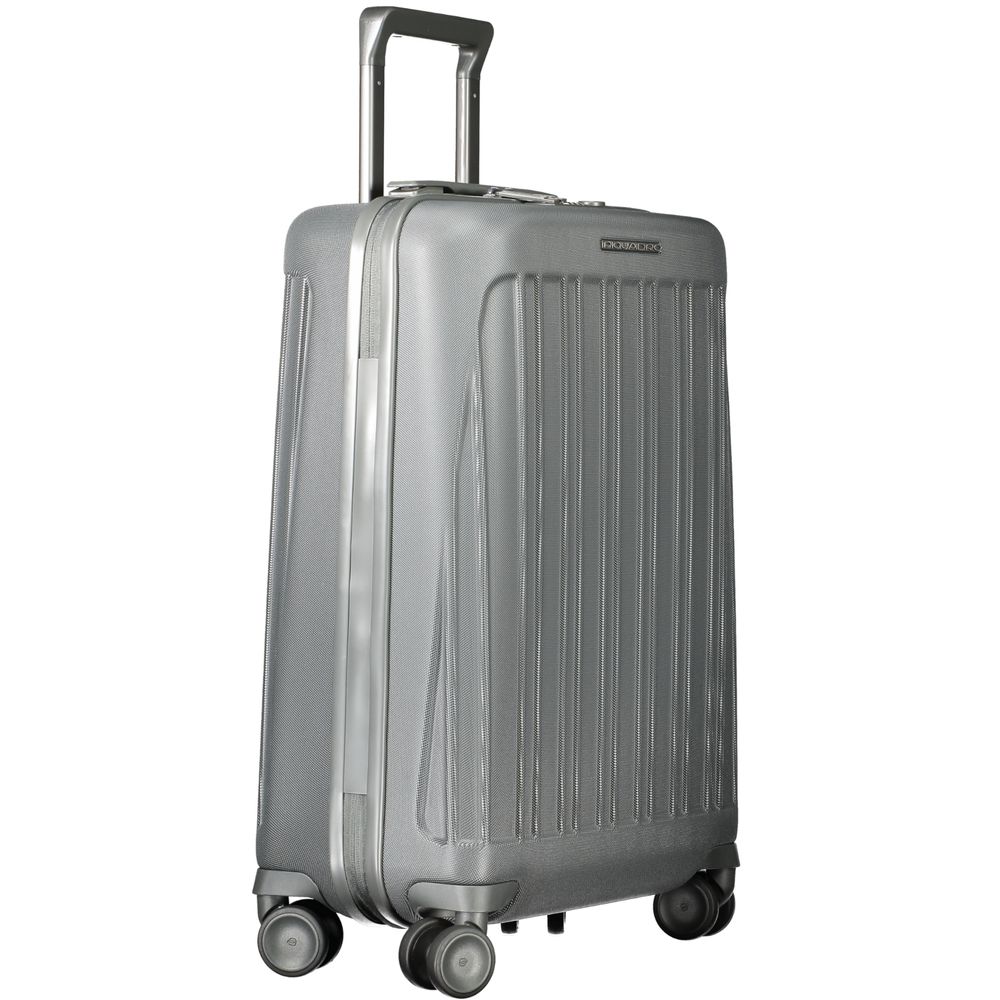 Piquadro Gray Polycarbonate Men Men's Luggage