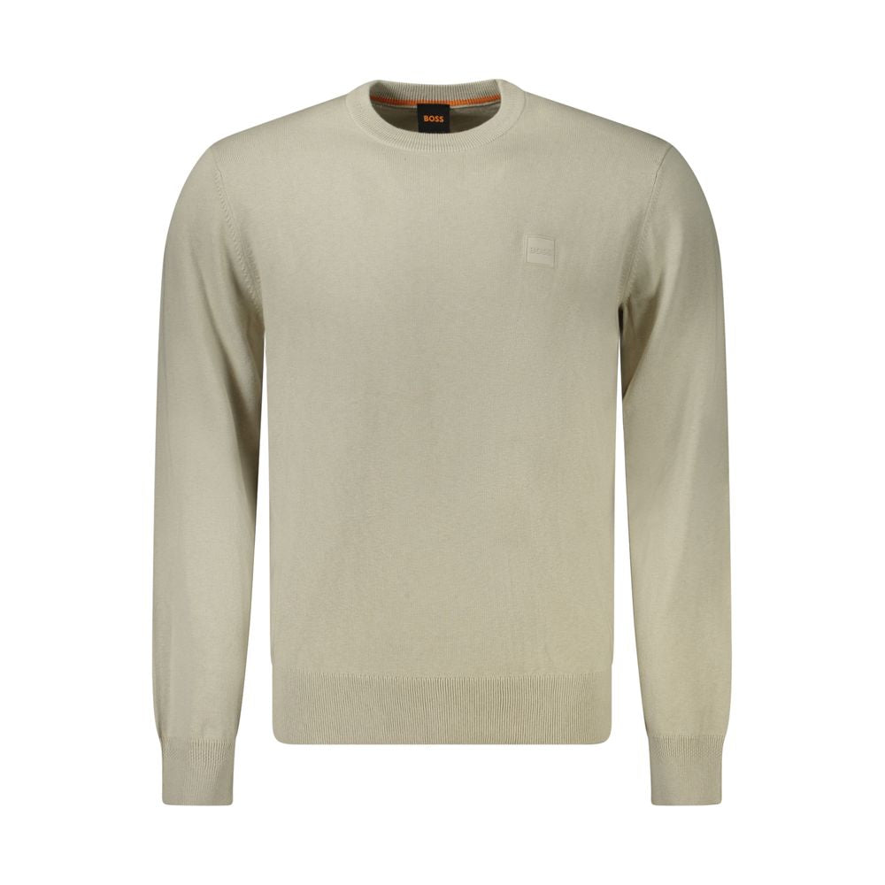Hugo Boss Beige Cotton Men Men's Sweater