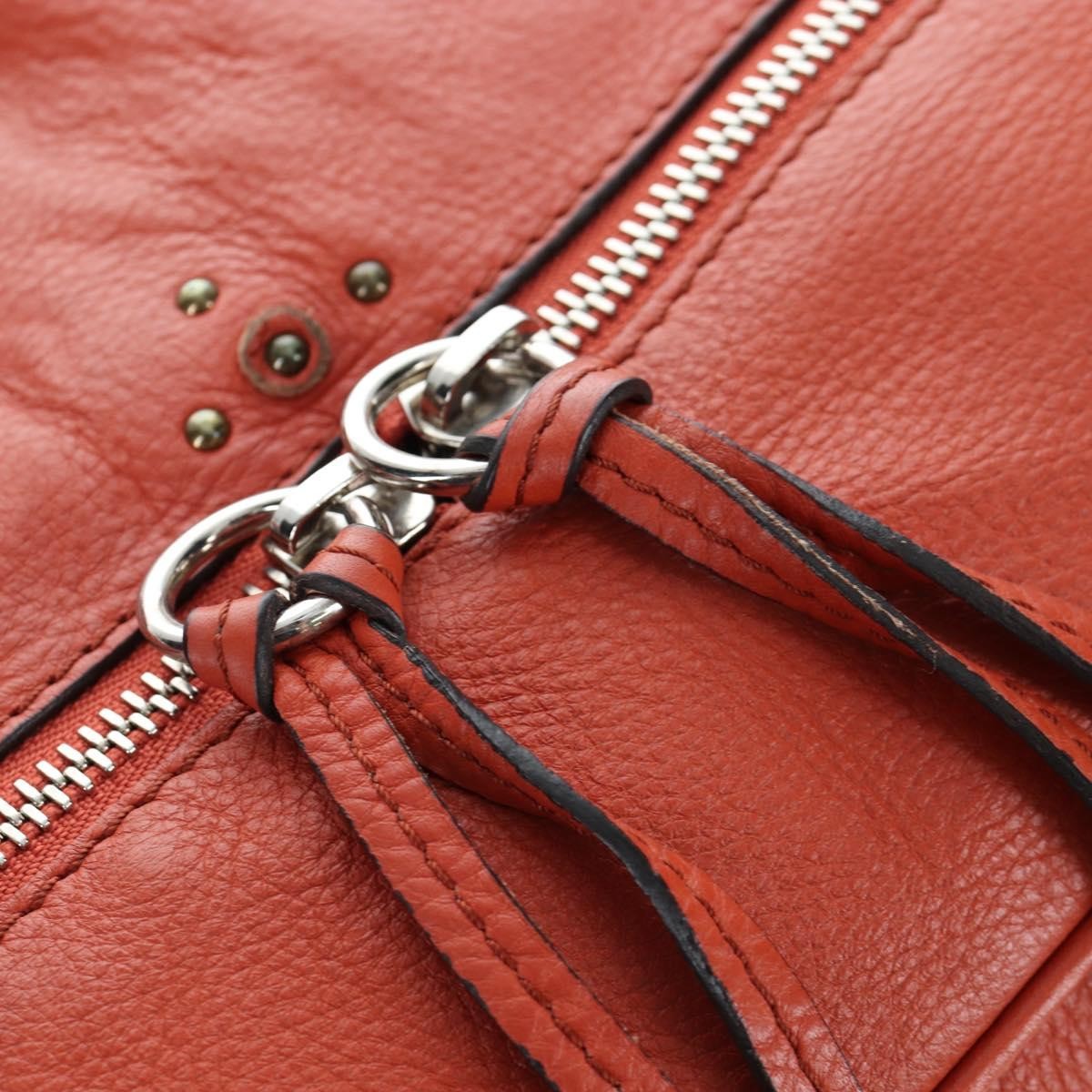 Chloe Paddington Leather Orange Leather Tote Bag Bag (Pre-Owned)