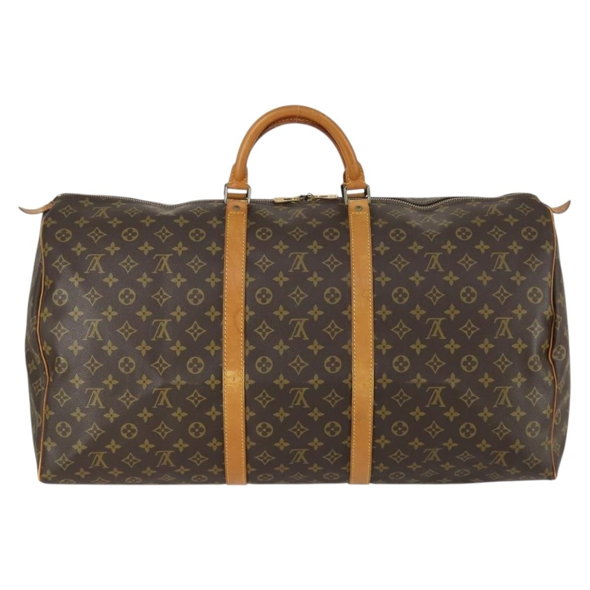 Louis Vuitton Keepall Monogram Canvas Brown Canvas Travel Bag Bag (Pre-Owned)