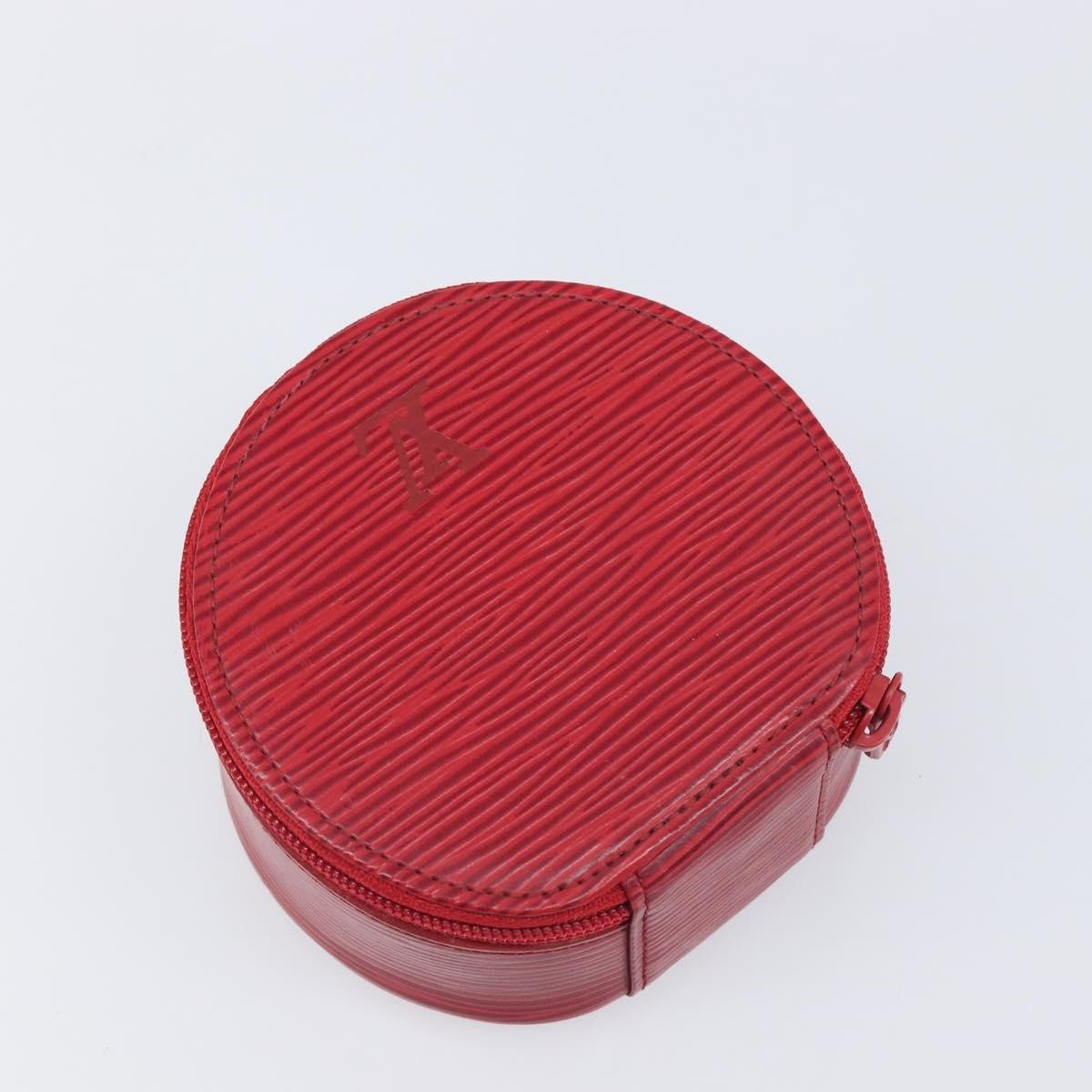 Louis Vuitton Ecrin Bijoux Epi Leather Red Leather Jewelry Set Jewelry (Pre-Owned)