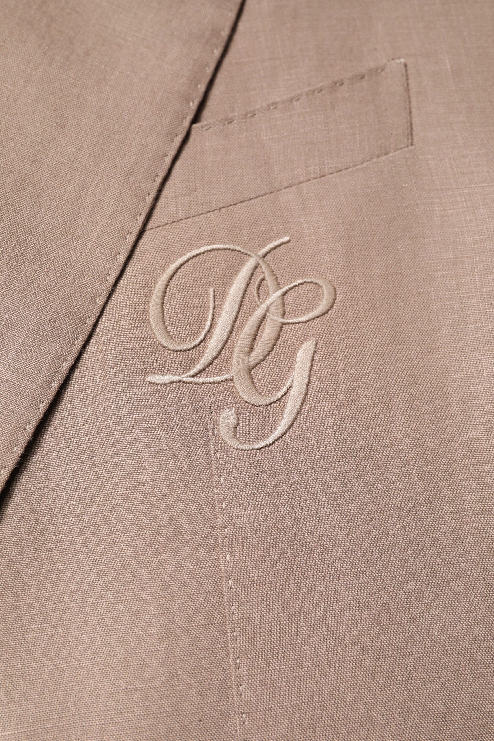Dolce & Gabbana Beige TAORMINA Single Breasted Coat Men's Blazer