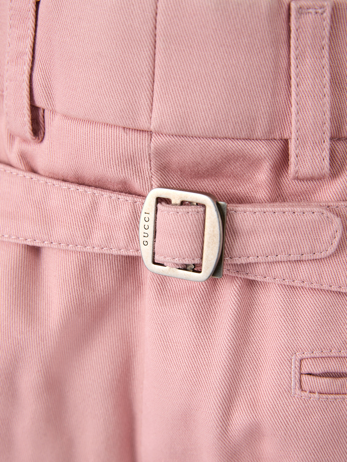 Gucci Light Pink Cotton Men's Pants