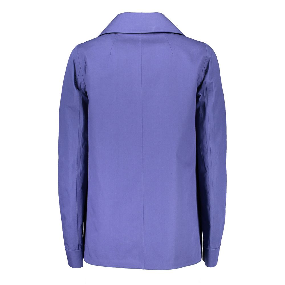 Gant Blue Cotton Women Coat Women's Jacket