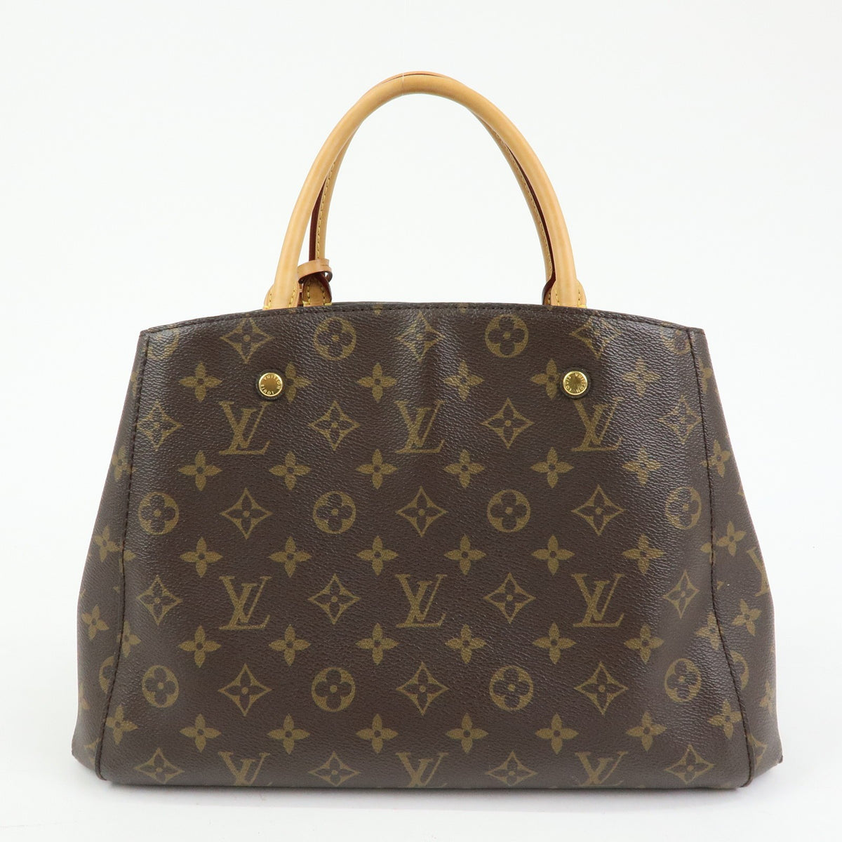 Louis Vuitton Montaigne Monogram Canvas Brown Canvas Handbag (Pre-Owned)