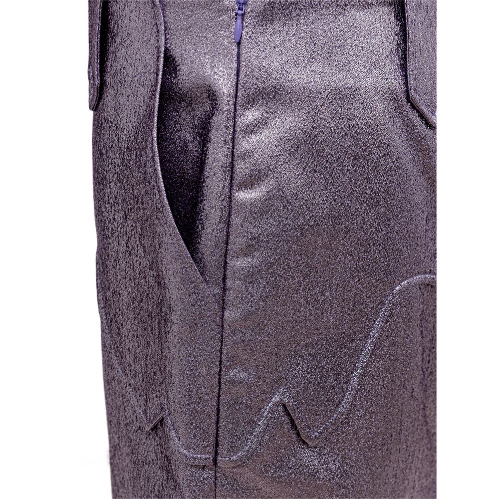 Tom Ford Purple Polyamide Midi Women's Skirt