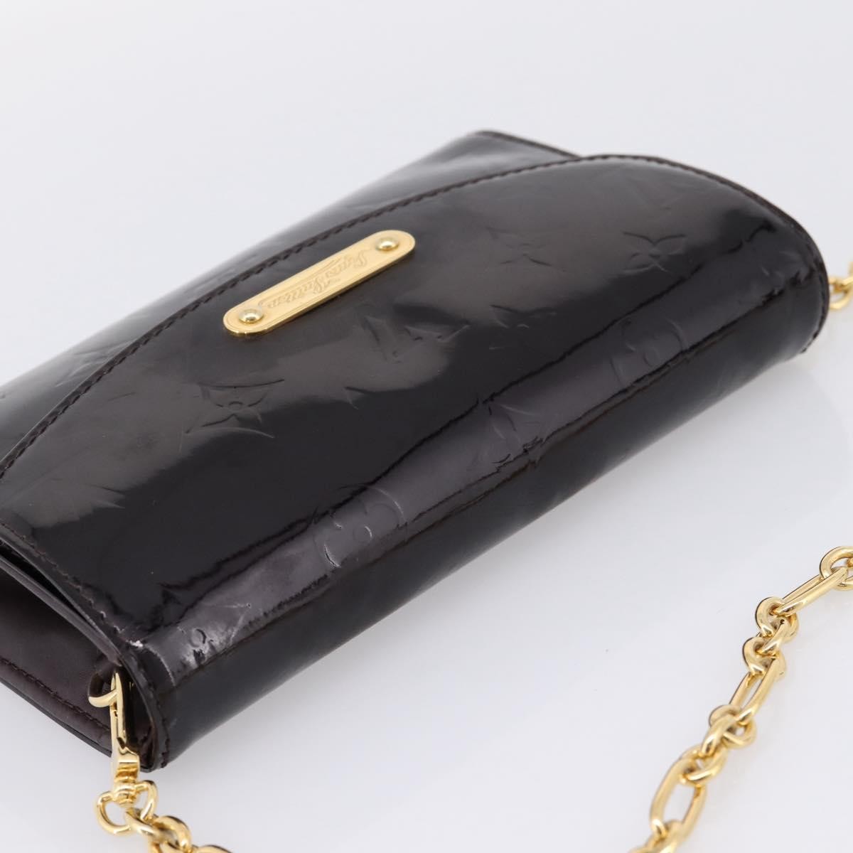 Louis Vuitton Bel Air Pochette Monogram Vernis Burgundy Patent_Leather Clutche & Pouche Bag (Pre-Owned)