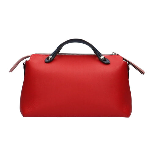 Fendi By The Way Medium Red Leather Handbag (Pre-Owned)