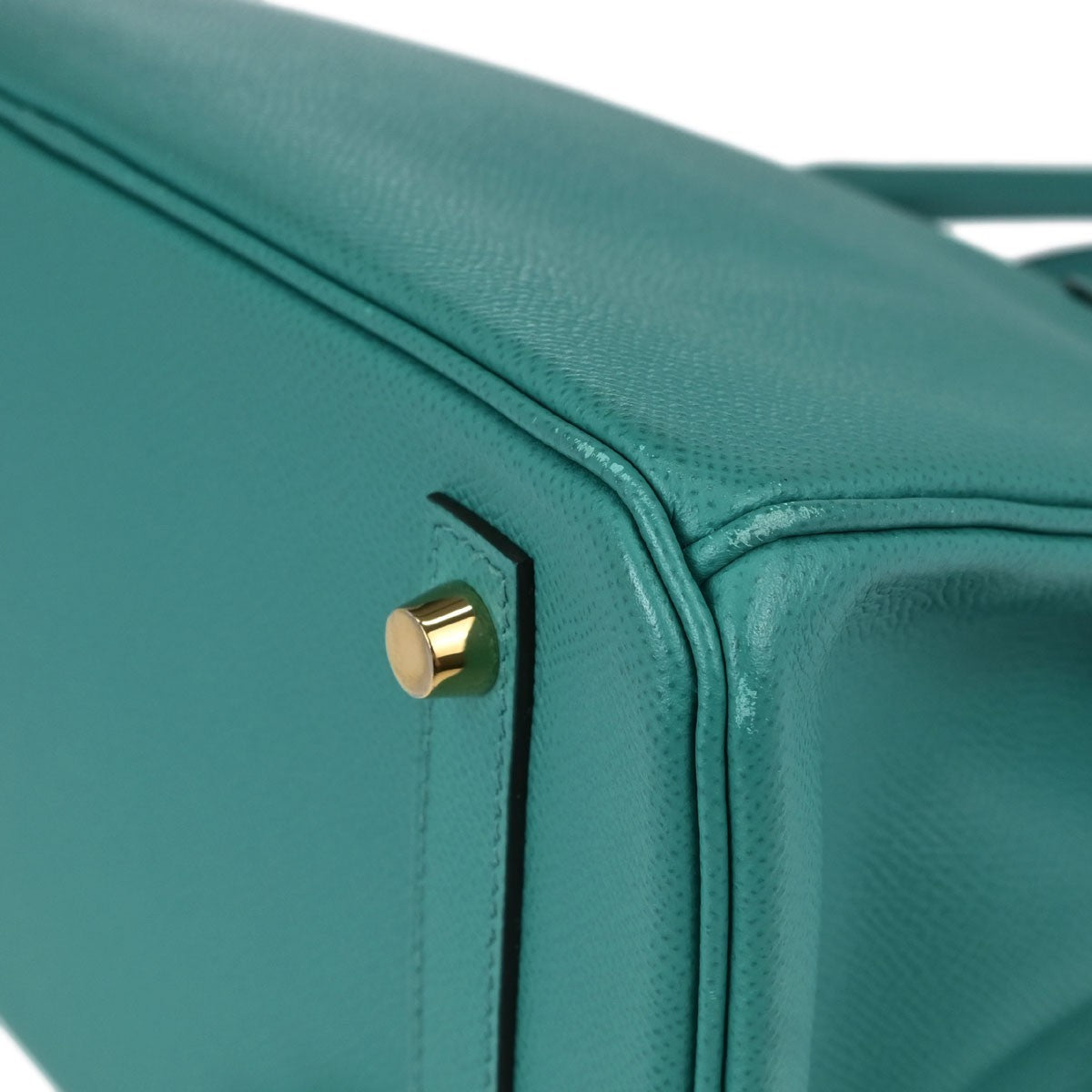 Hermes Birkin Green Epsom With Gold Hardware Green Leather Handbag (Pre-Owned)