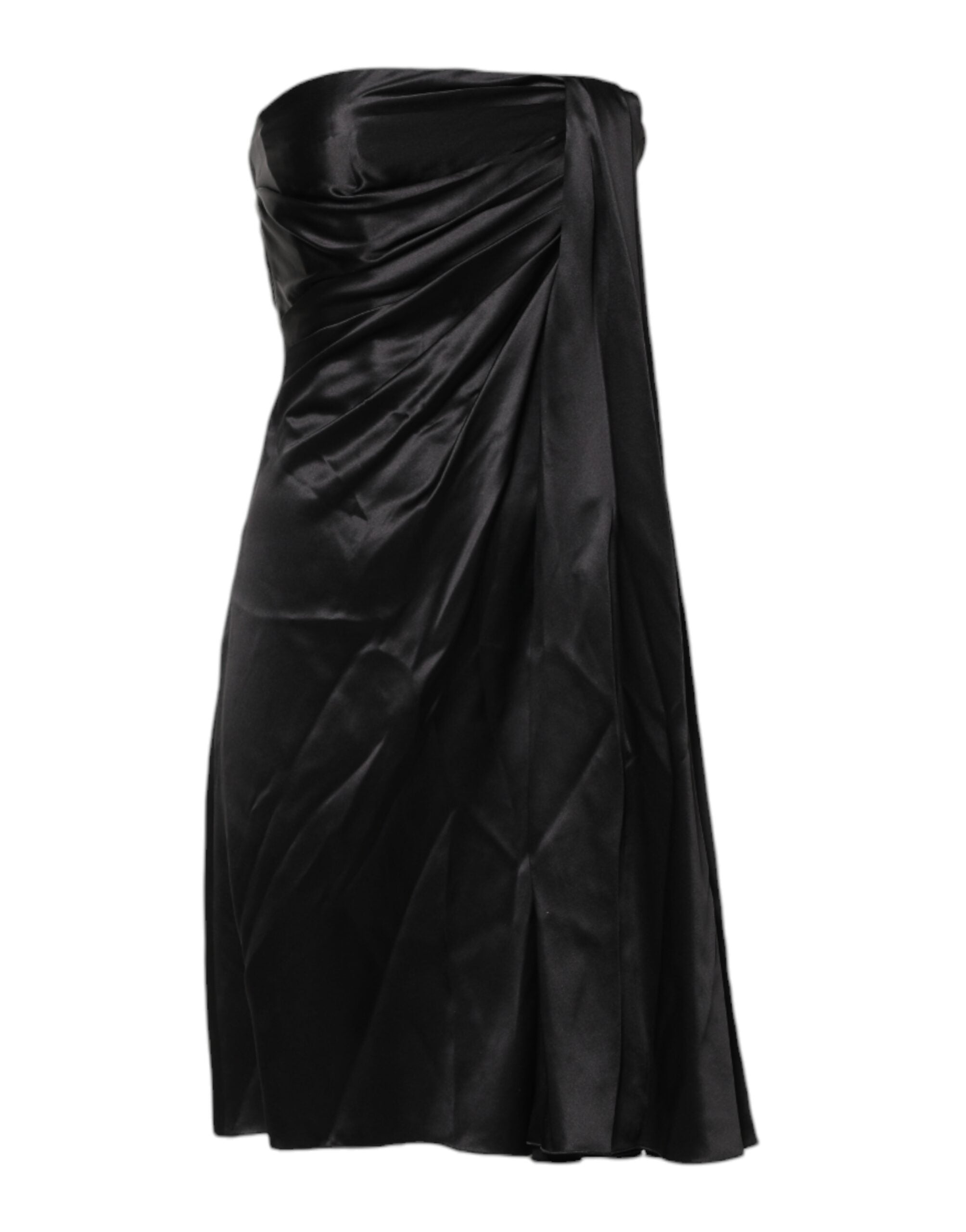 Dolce & Gabbana Black Strapless Sheath A-line Mini Women's Dress