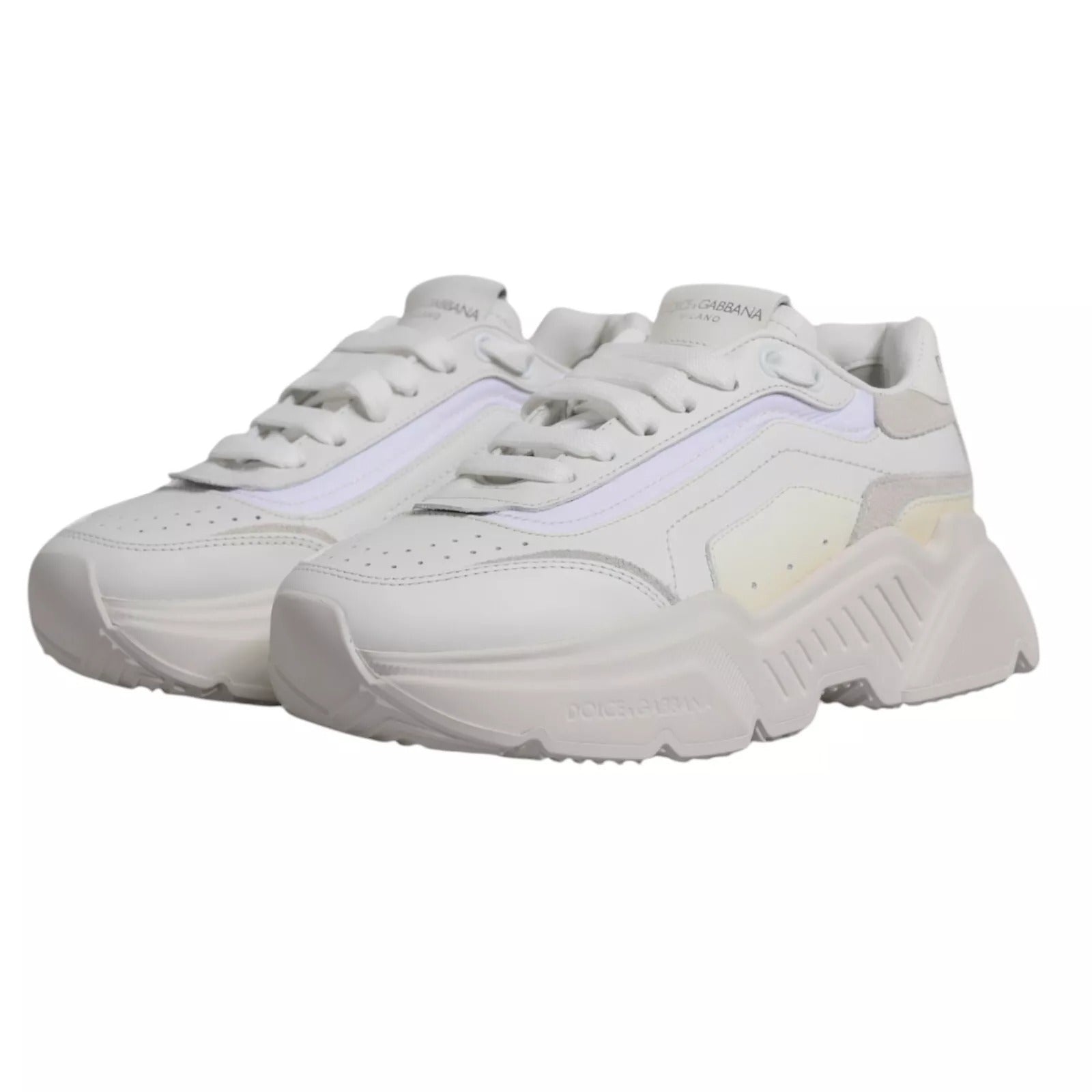 Dolce & Gabbana White Daymaster Low Top Mens Sneakers Men's Shoes (Pre-Owned)