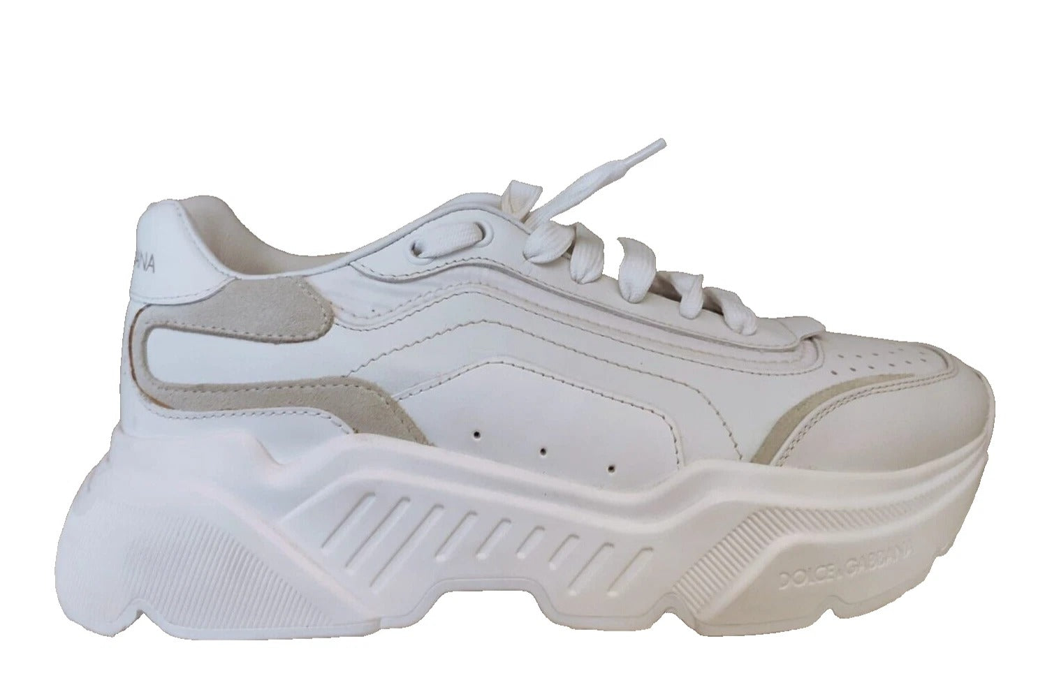 Dolce & Gabbana White Daymaster Low Top Mens Sneakers Men's Shoes (Pre-Owned)