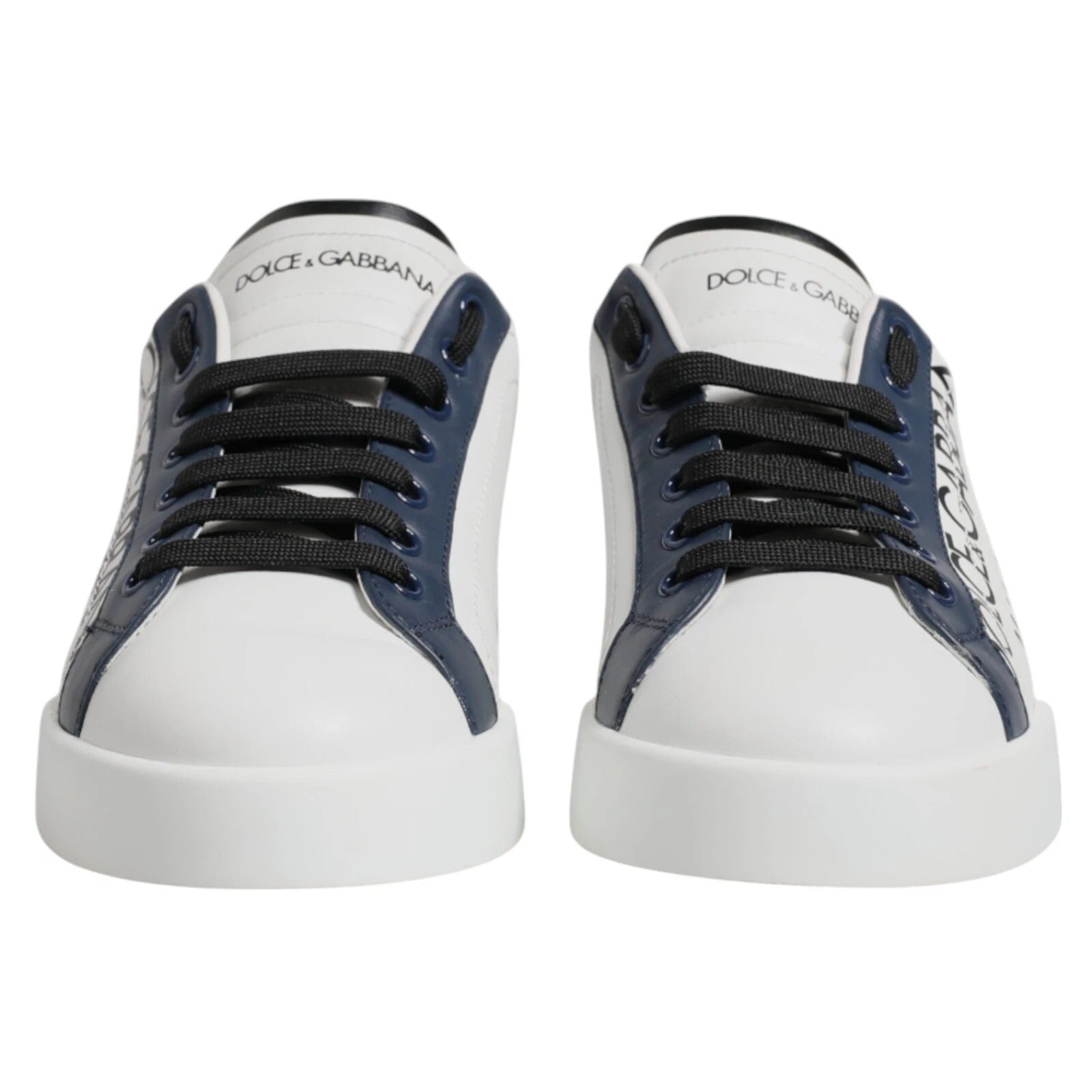 Dolce & Gabbana White Blue Crown Low Top Men Sneakers Men's Shoes (Pre-Owned)