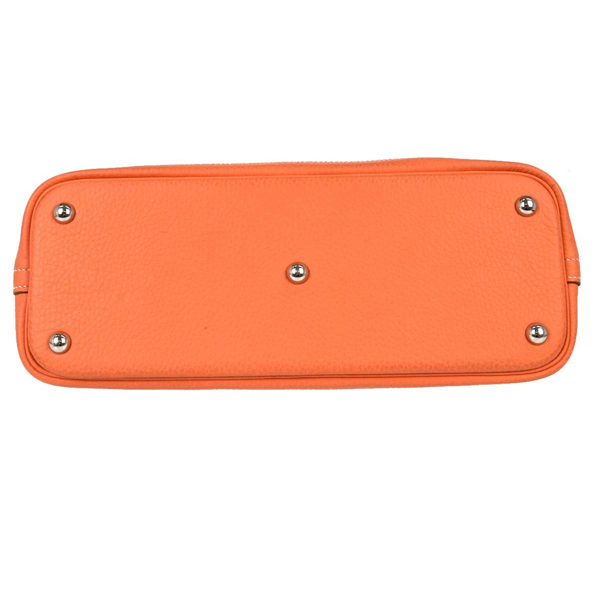 Hermes Bolide Clemence Orange Leather Handbag (Pre-Owned)
