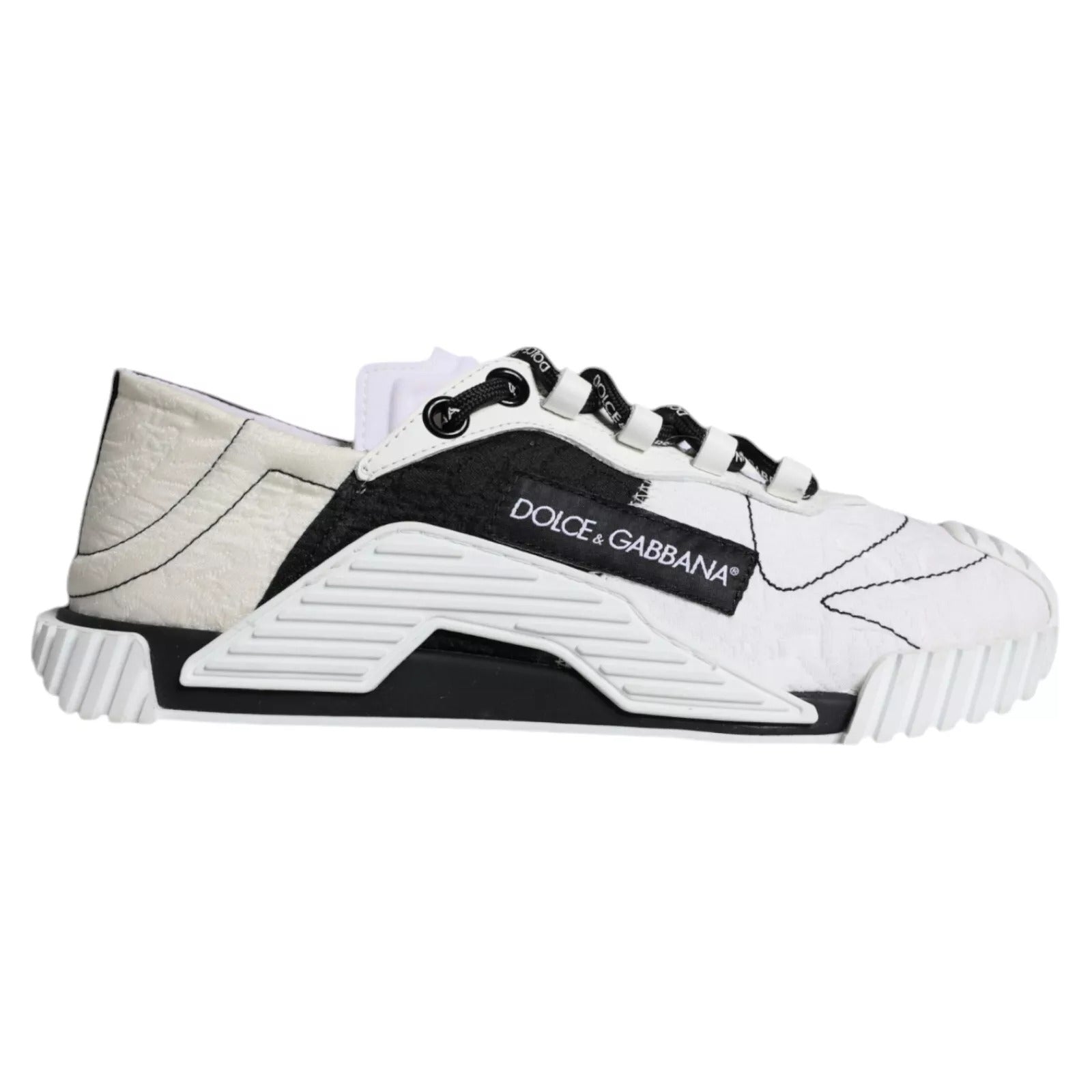 Dolce & Gabbana White Black Low Top NS1 Sneakers Women's Shoes (Pre-Owned)