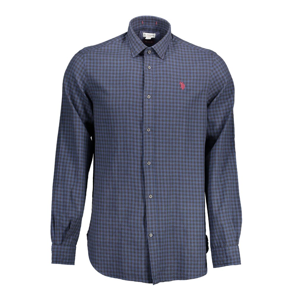 U.S. POLO ASSN. Blue Cotton Men's Men's Shirt