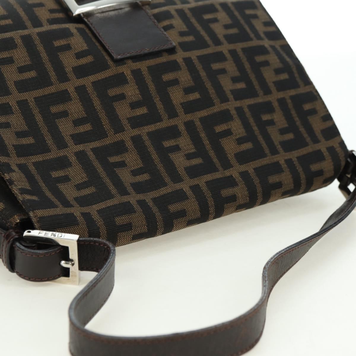 Fendi Mama Forever Zucca Canvas Brown Canvas Handbag (Pre-Owned)