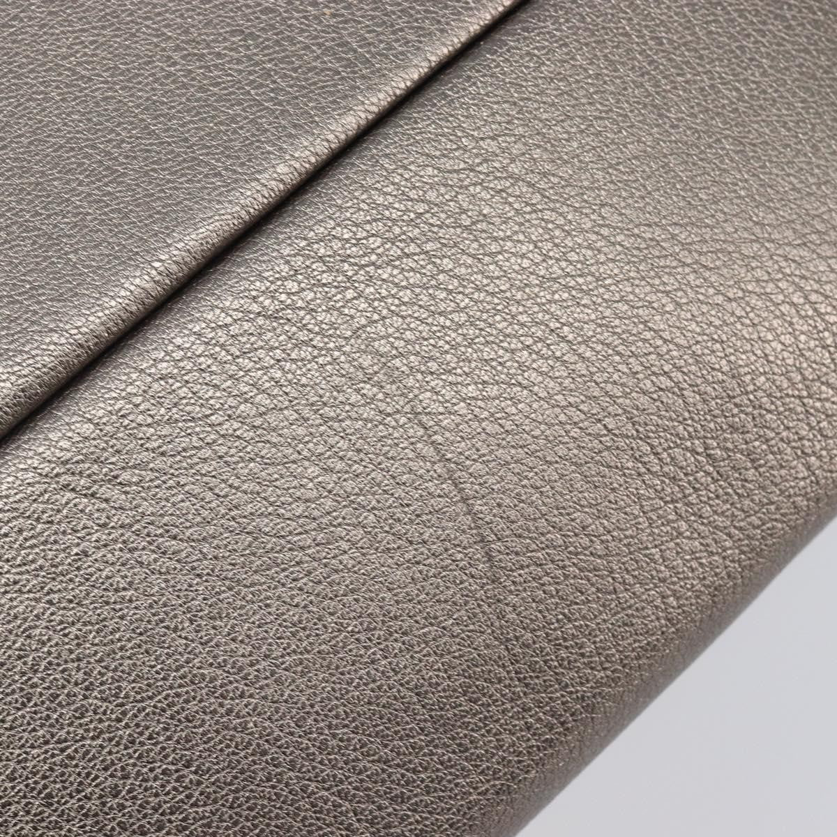 Salvatore Ferragamo Vala Tote Leather Silver Leather Tote Bag Bag (Pre-Owned)
