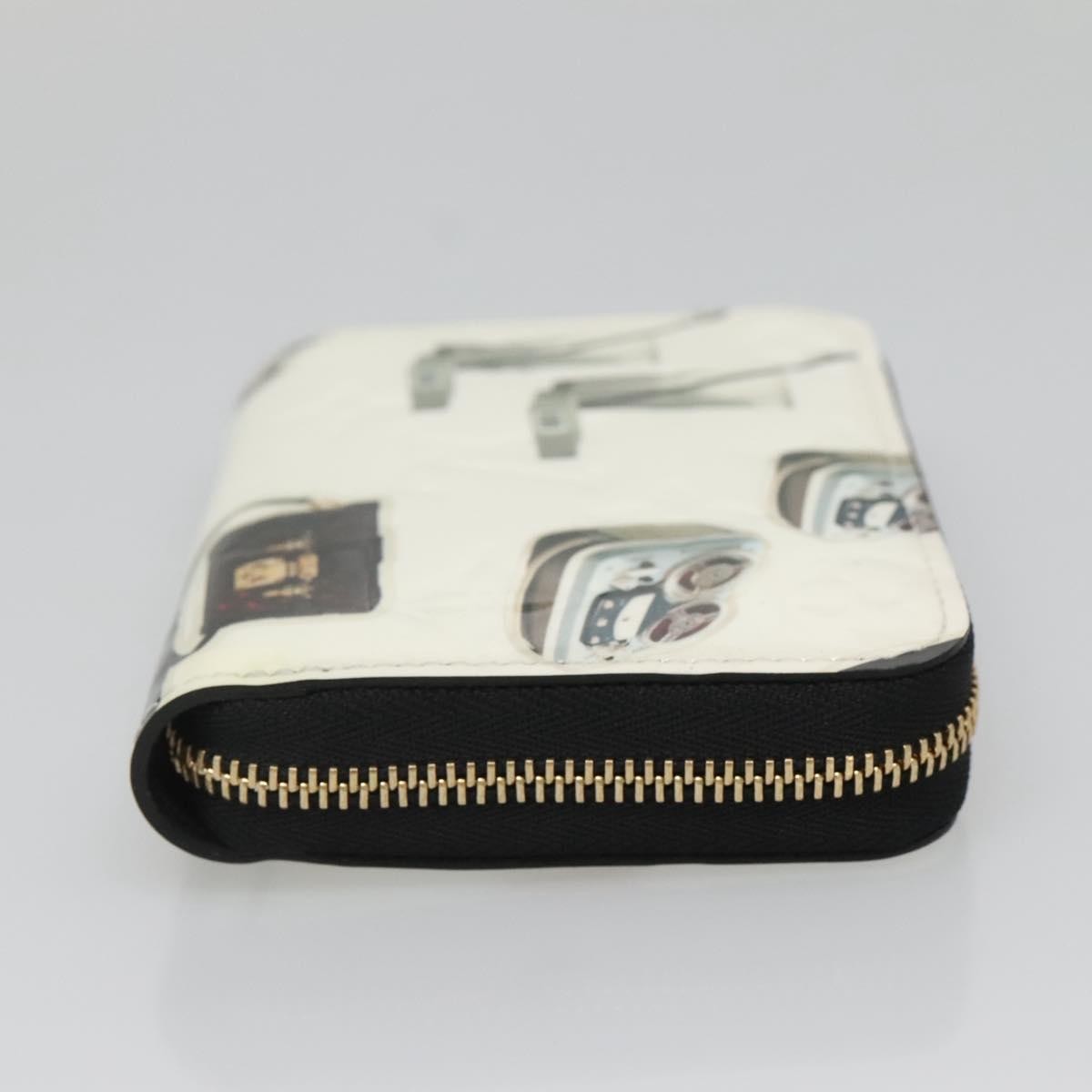 Louis Vuitton Nicolas Ghesquière Zippy Patent Monogram White Patent_Leather Wallets Accessory (Pre-Owned)
