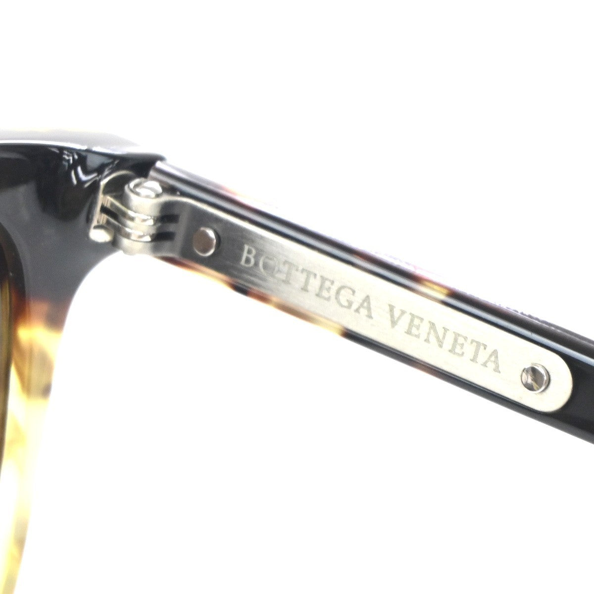 Bottega Veneta Intrecciato Plastic Brown Plastic Sunglasse Accessory (Pre-Owned)