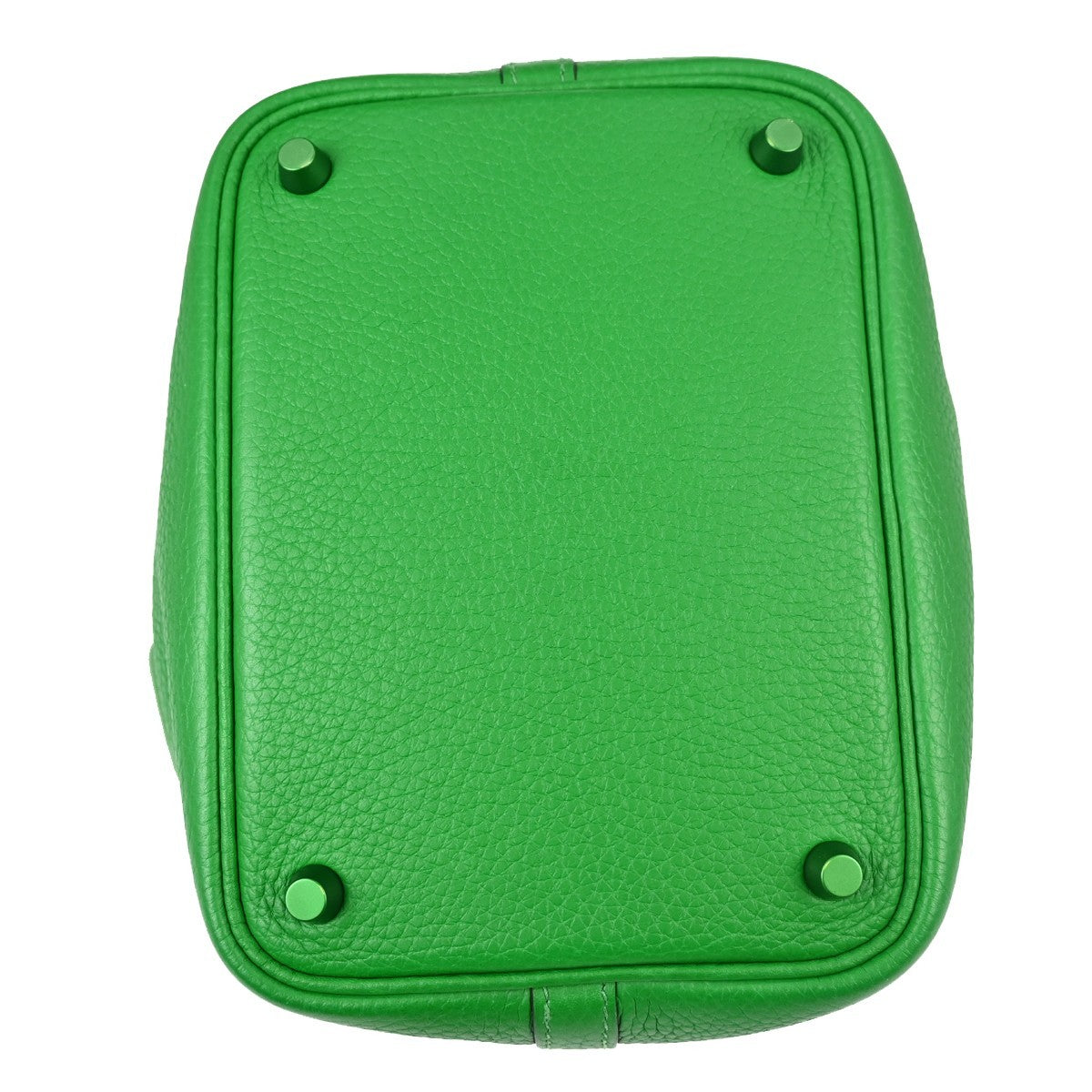 Hermes Picotin Lock Clemence Green Leather Handbag (Pre-Owned)