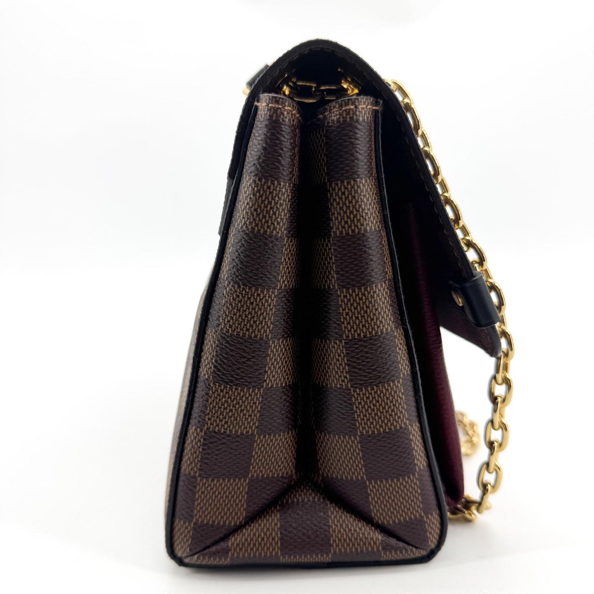Louis Vuitton Vavin Damier With Leather Brown Canvas Tote Bag Bag (Pre-Owned)