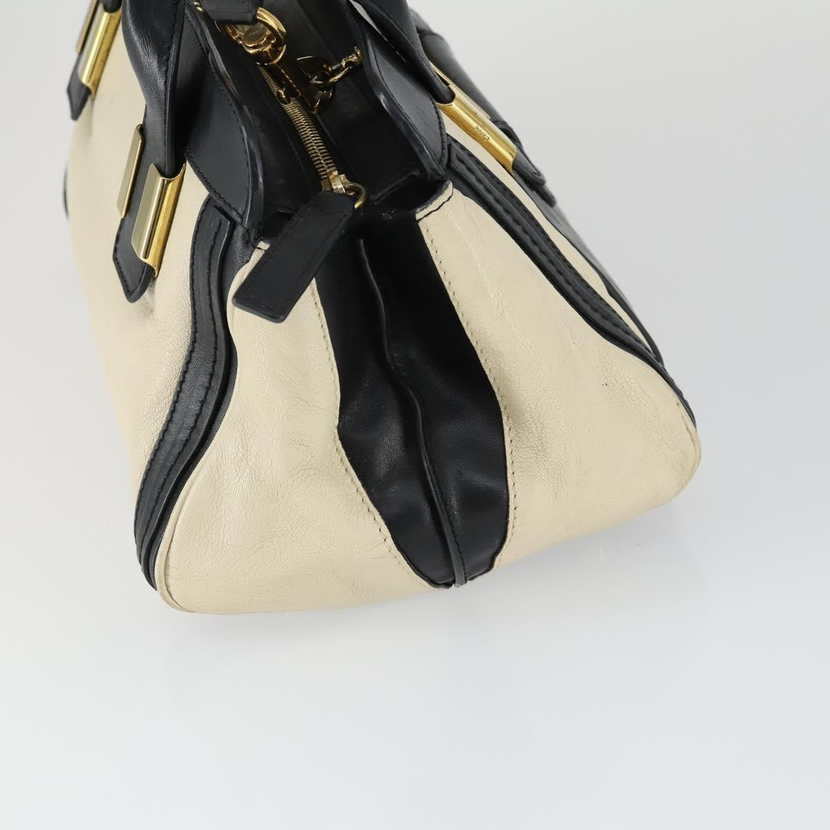 Chloe Alice Satchel Leather White Leather Handbag (Pre-Owned)