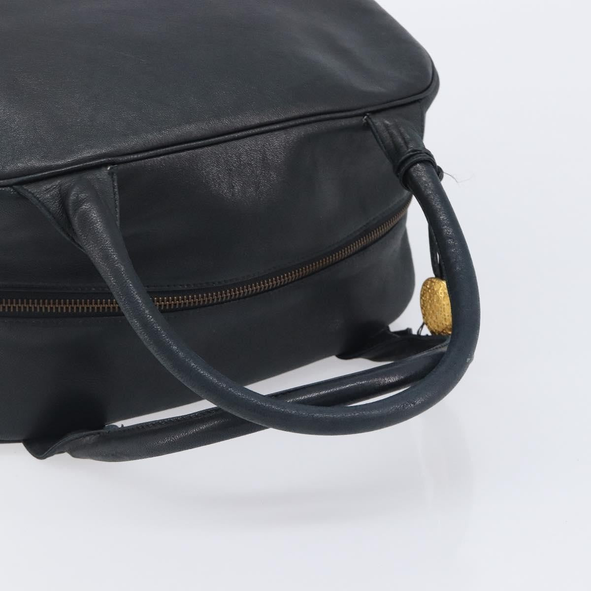 Christian Dior Handbag Leather Navy Leather Handbag (Pre-Owned)