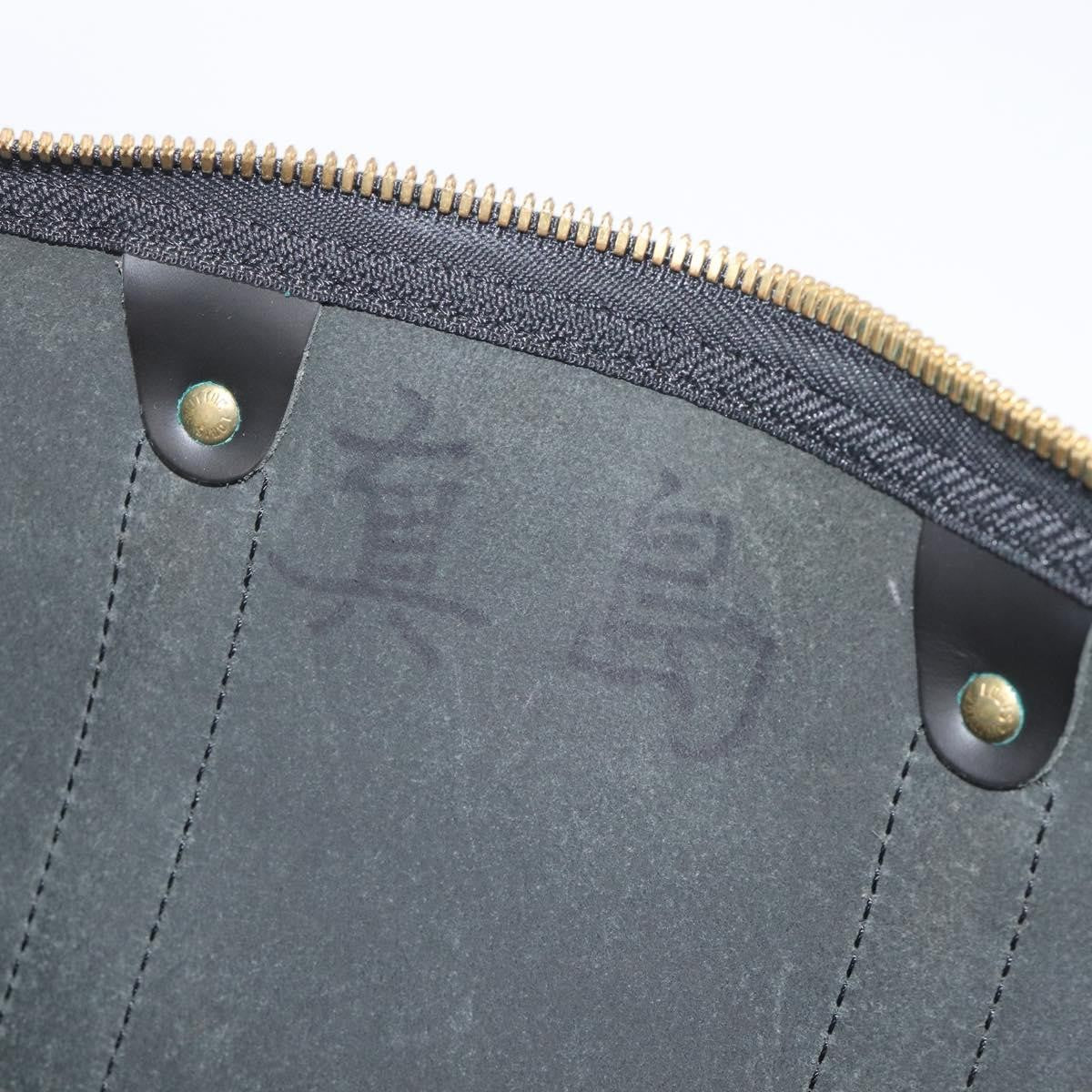 Louis Vuitton Keepall Epi Leather Black Leather Travel Bag Bag (Pre-Owned)