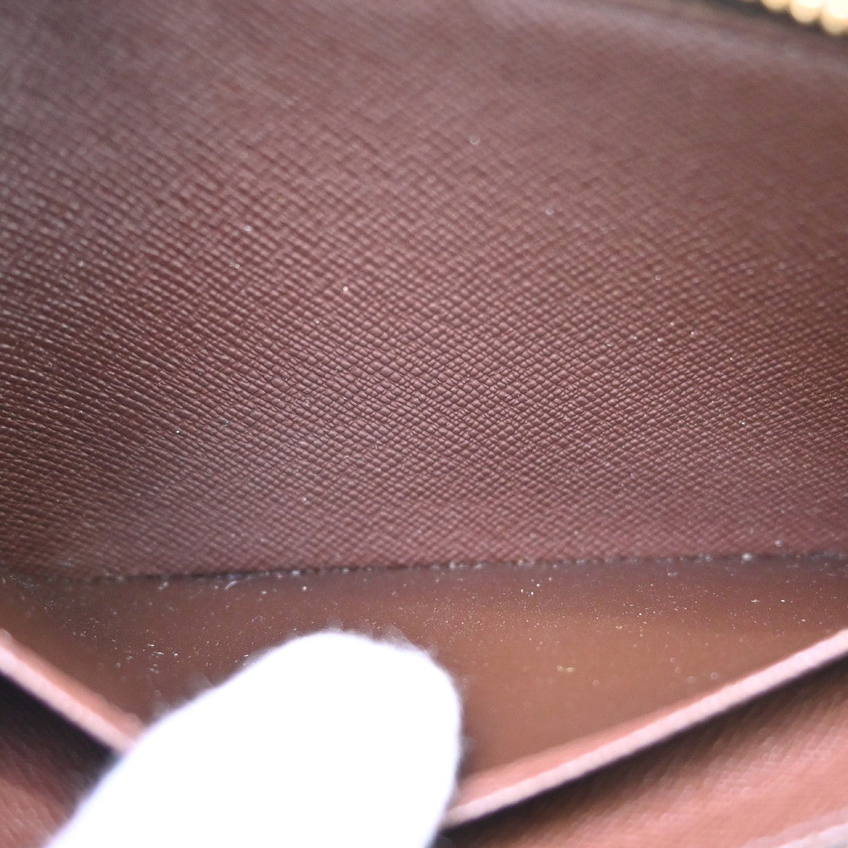 Louis Vuitton Porte-Monnaie Zippy Damier Brown Canvas Wallets Accessory (Pre-Owned)