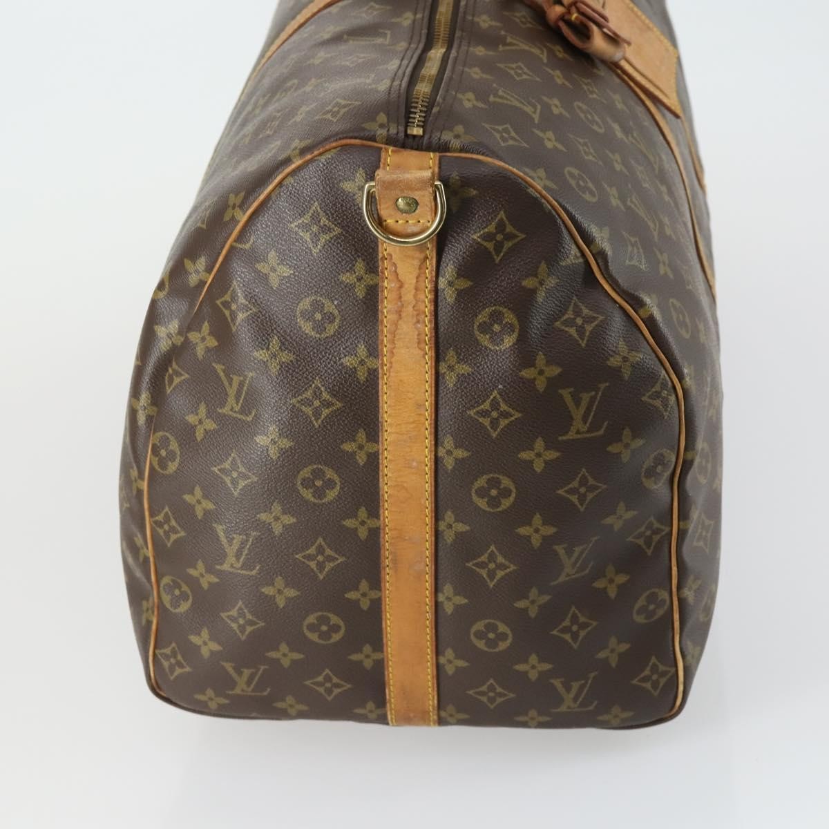 Louis Vuitton Keepall Bandouliere Monogram Canvas Brown Canvas Travel Bag Bag (Pre-Owned)