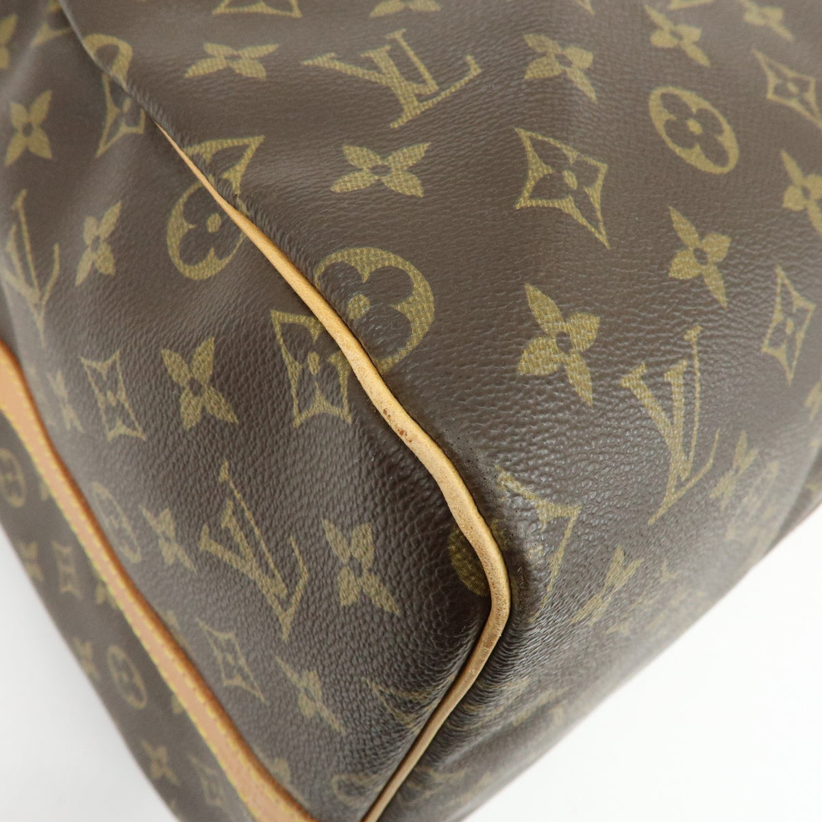 Louis Vuitton Keepall Bandouliere Monogram Canvas Brown Canvas Travel Bag Bag (Pre-Owned)