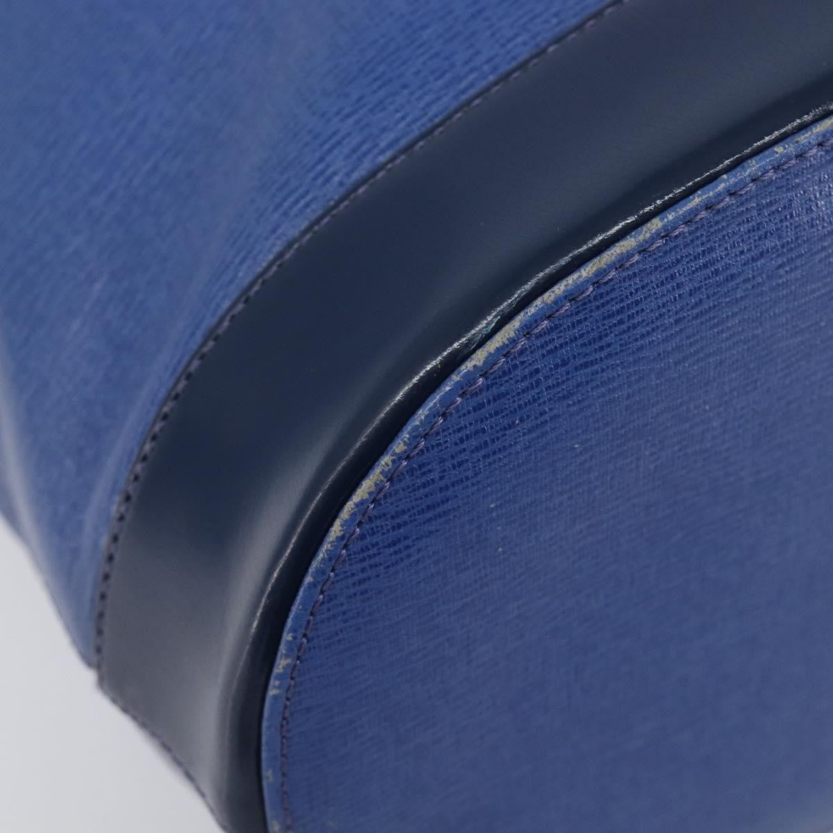 Burberry Shoulder Leather Blue Leather Shoulder Bag Bag (Pre-Owned)