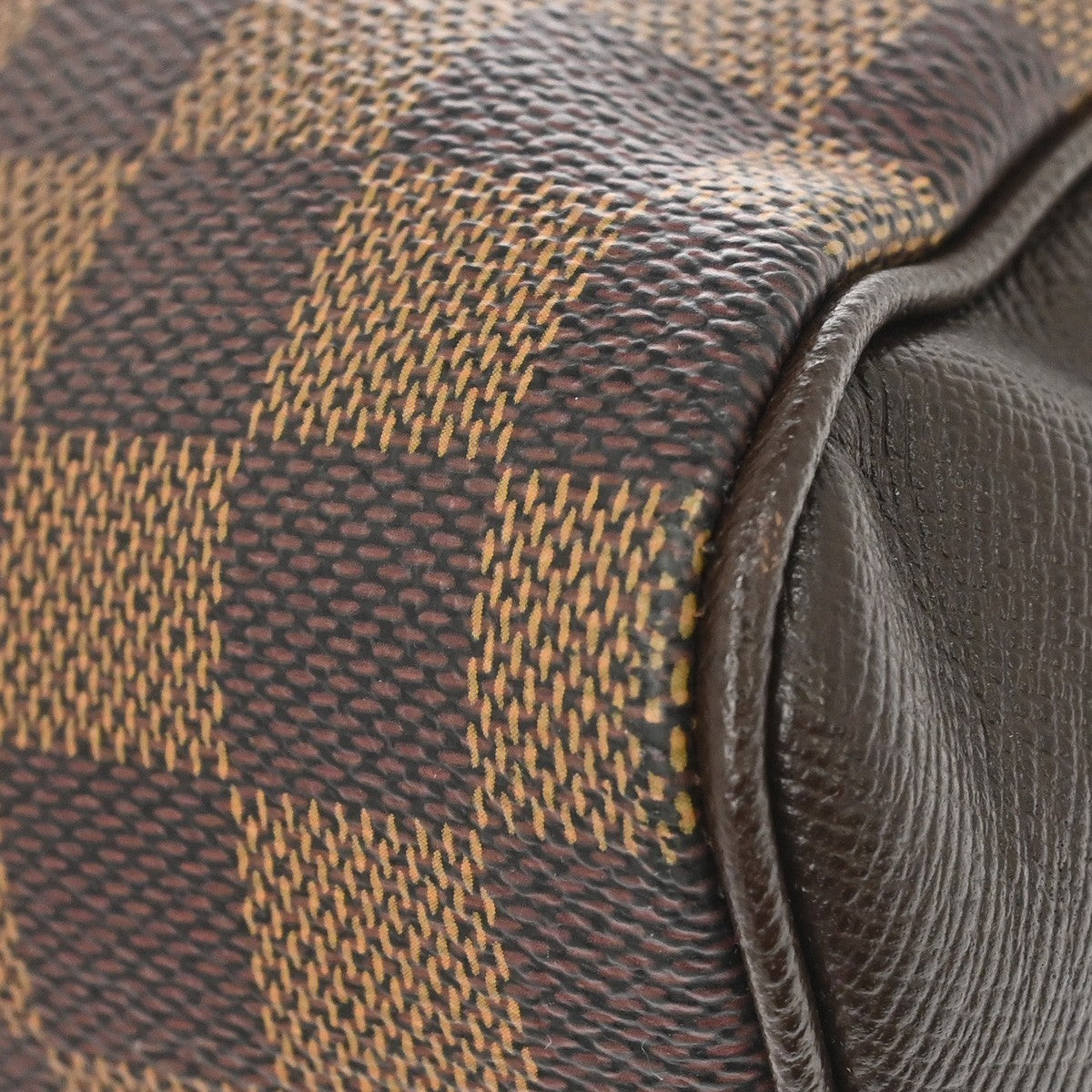 Louis Vuitton Brera Damier Ebene Brown Canvas Handbag (Pre-Owned)