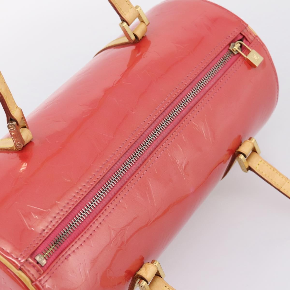 Louis Vuitton Bedford Monogram Vernis Pink Patent_Leather Handbag (Pre-Owned)